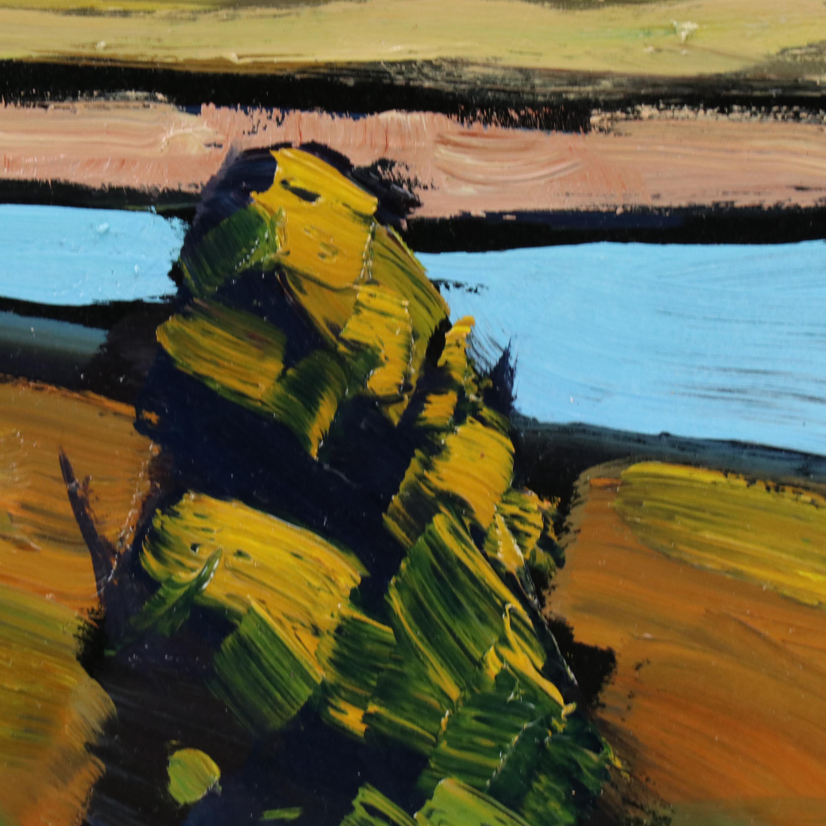 William Hawkins Lake Landscape Oil Painting, 2025