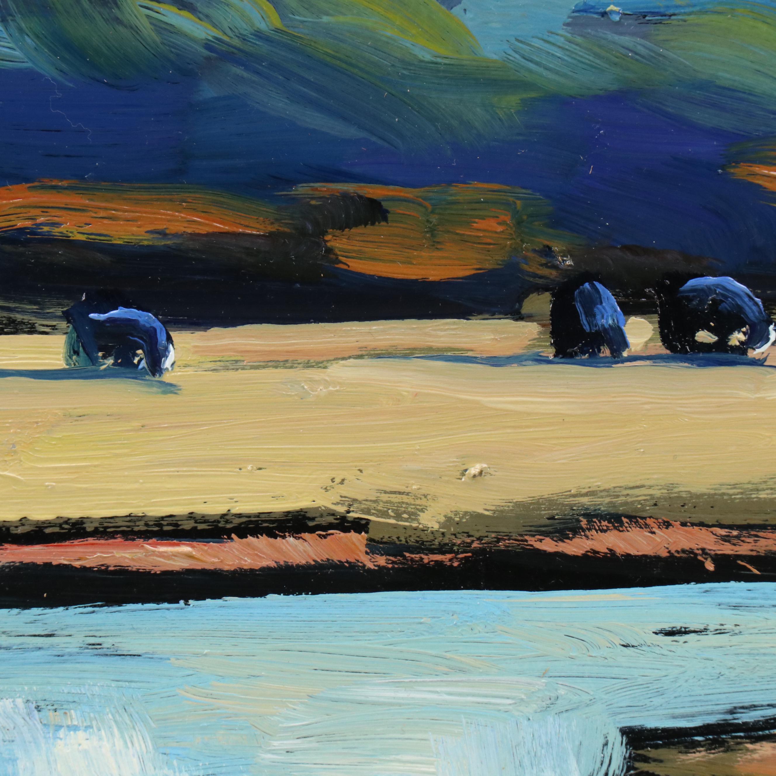 William Hawkins Lake Landscape Oil Painting, 2025