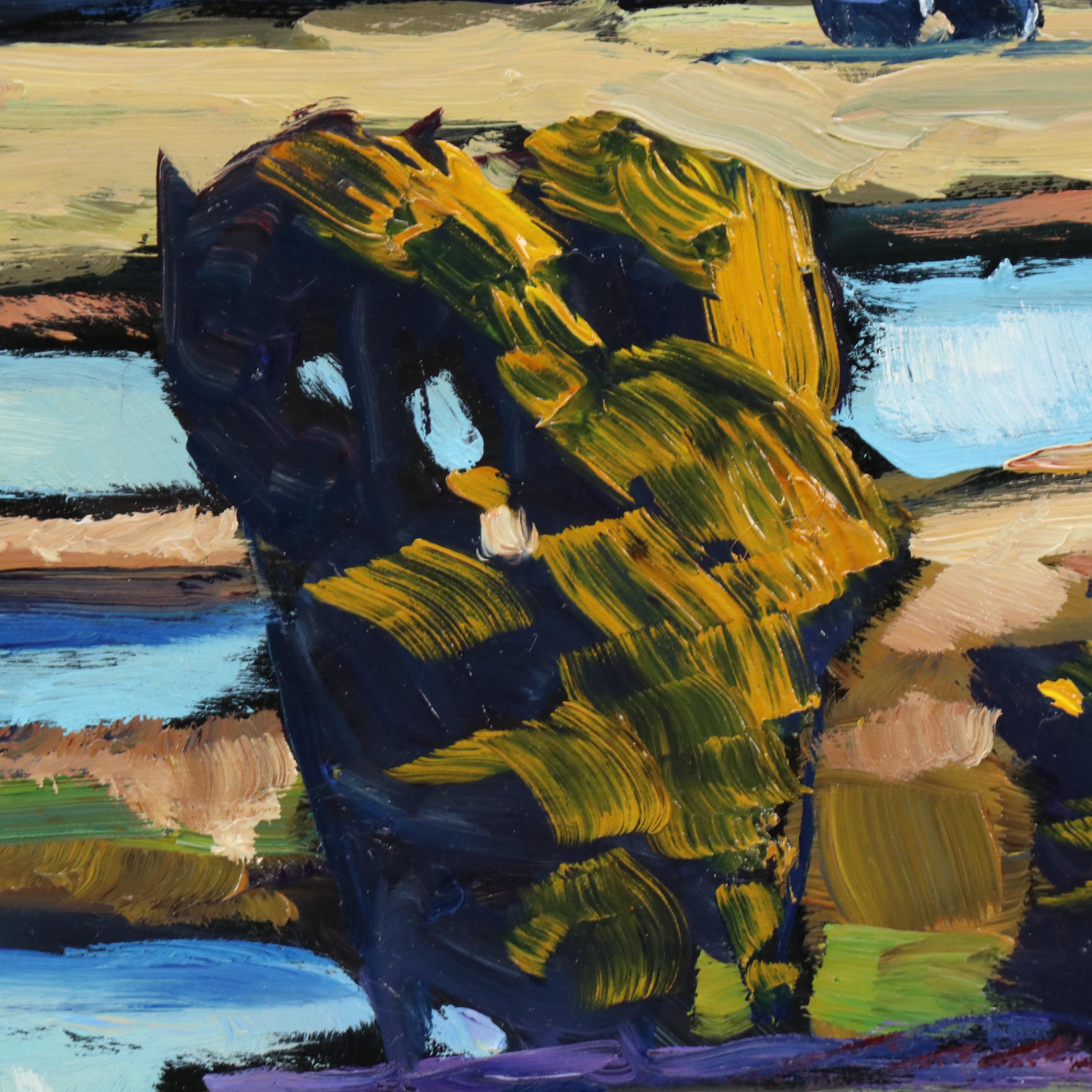 William Hawkins Lake Landscape Oil Painting, 2025