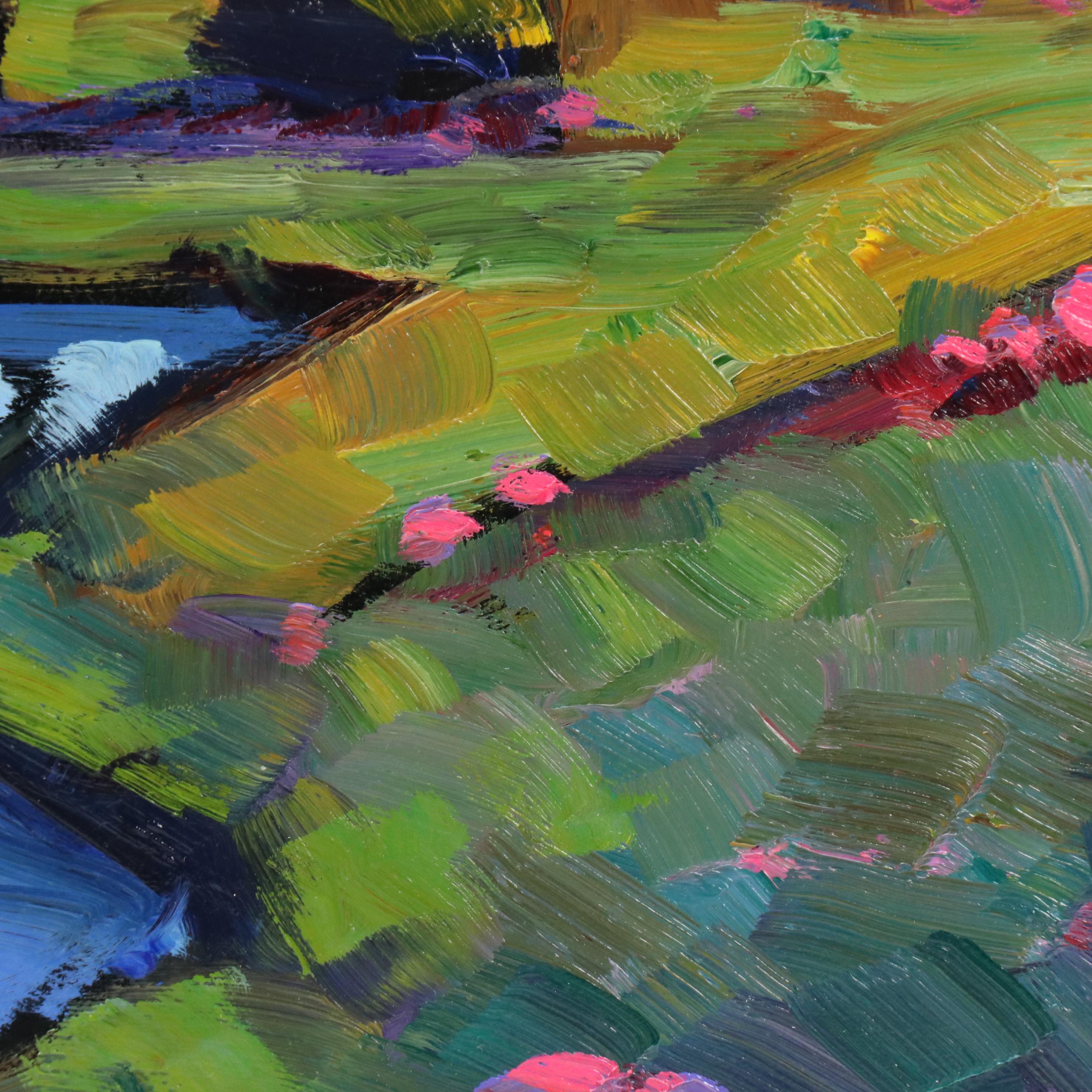 William Hawkins Lake Landscape Oil Painting, 2025