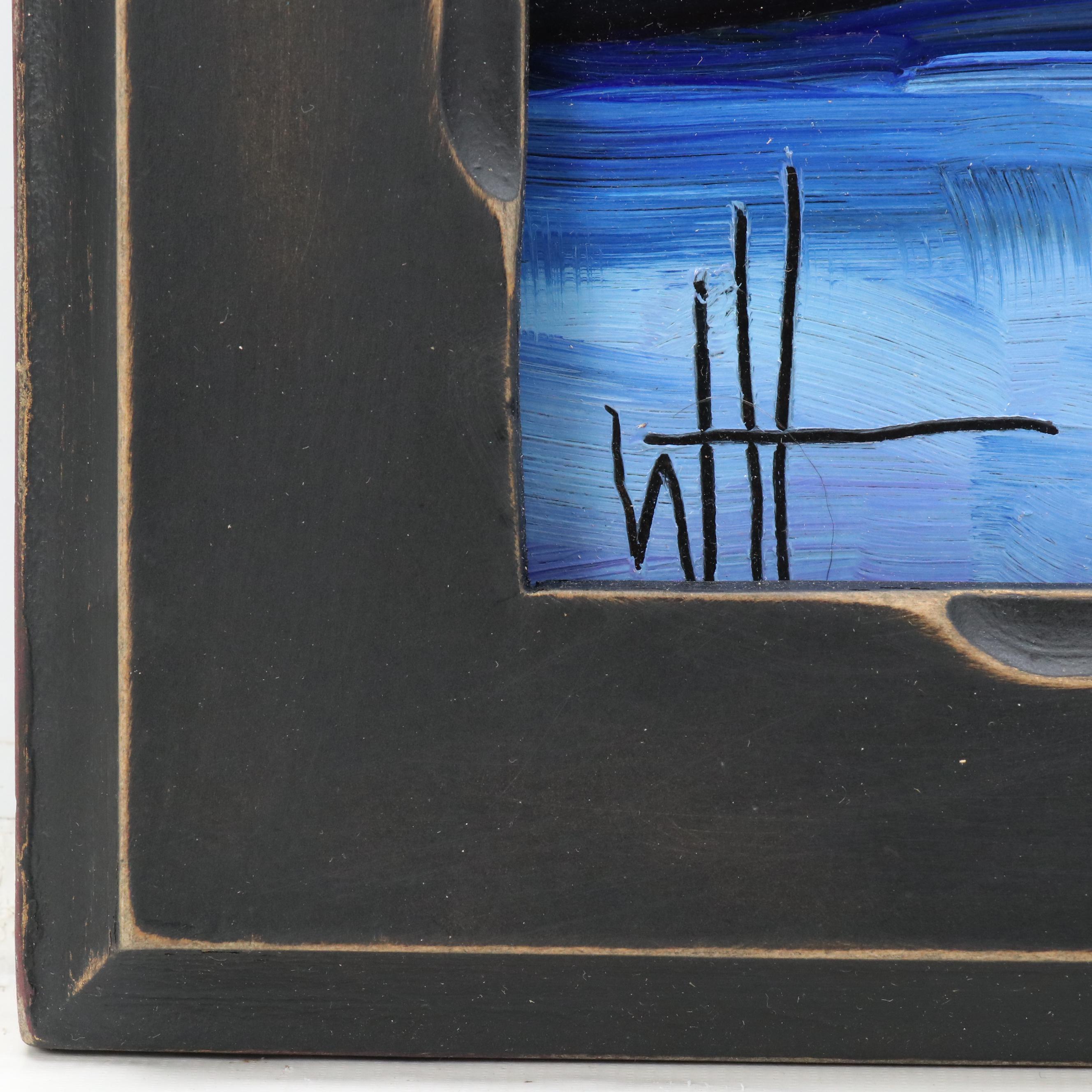 William Hawkins Lake Landscape Oil Painting, 2025