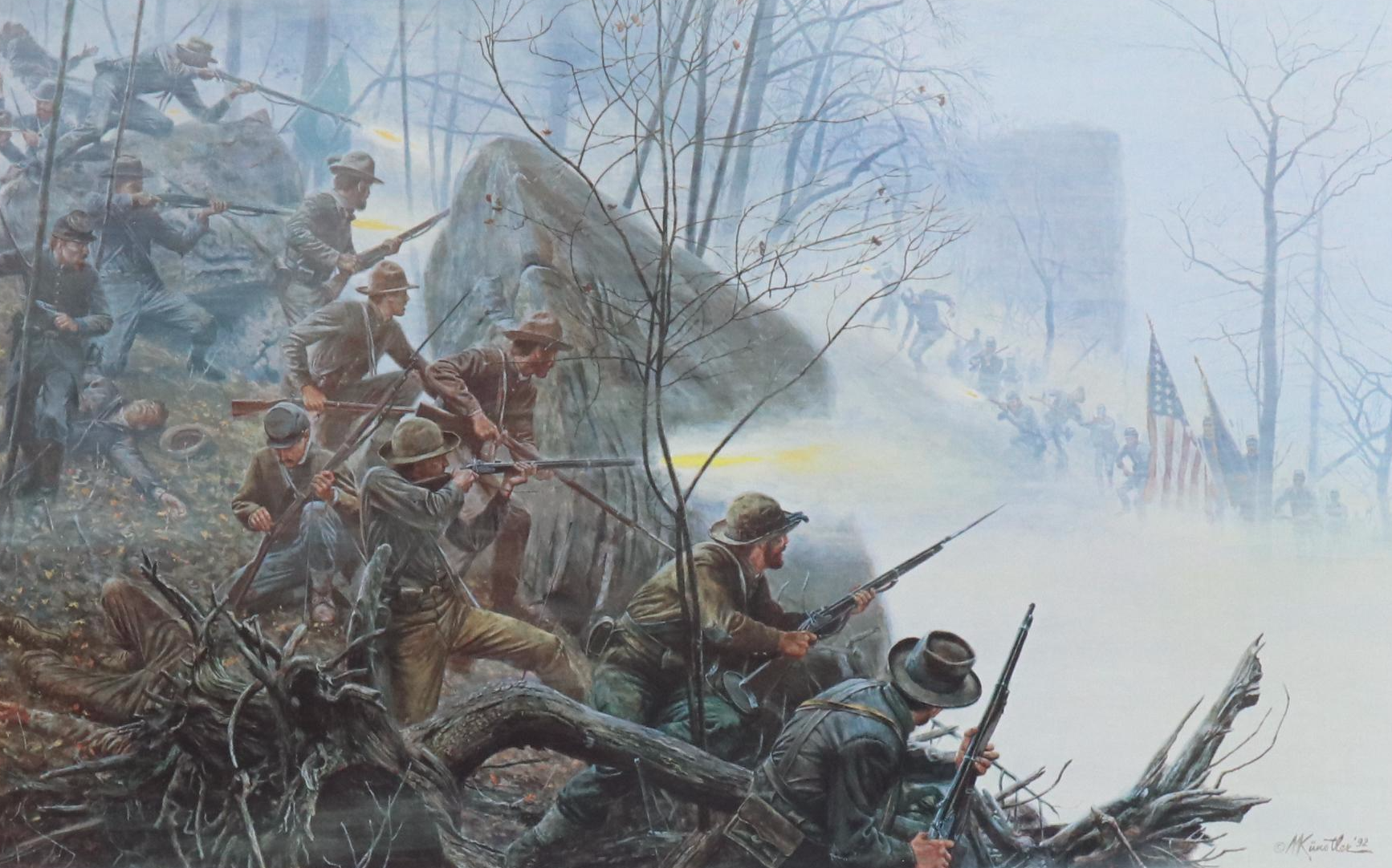 Mort Künstler Offset Lithograph "Battle Above the Clouds"