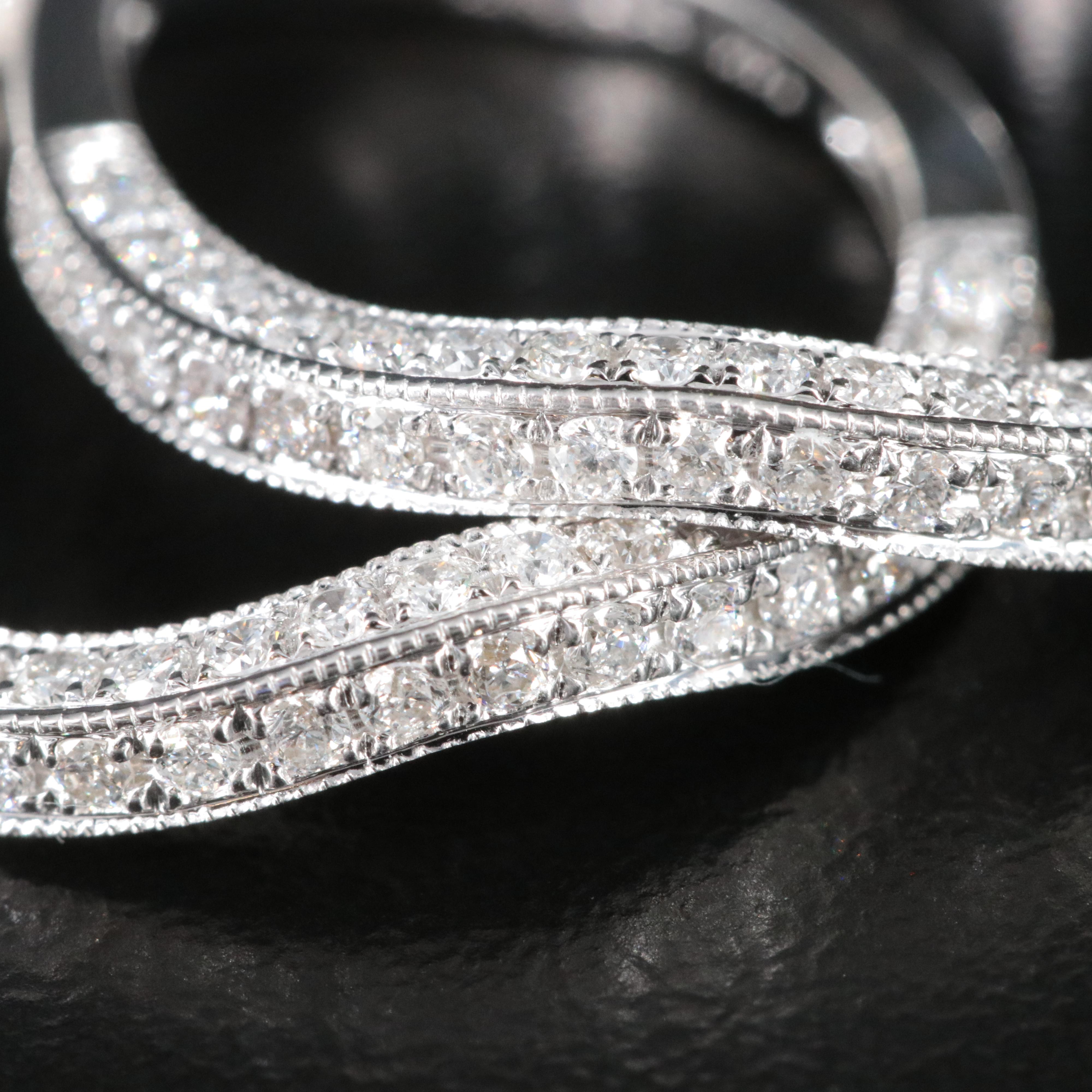 14K 0.50 CTW Diamond Contoured Bands
