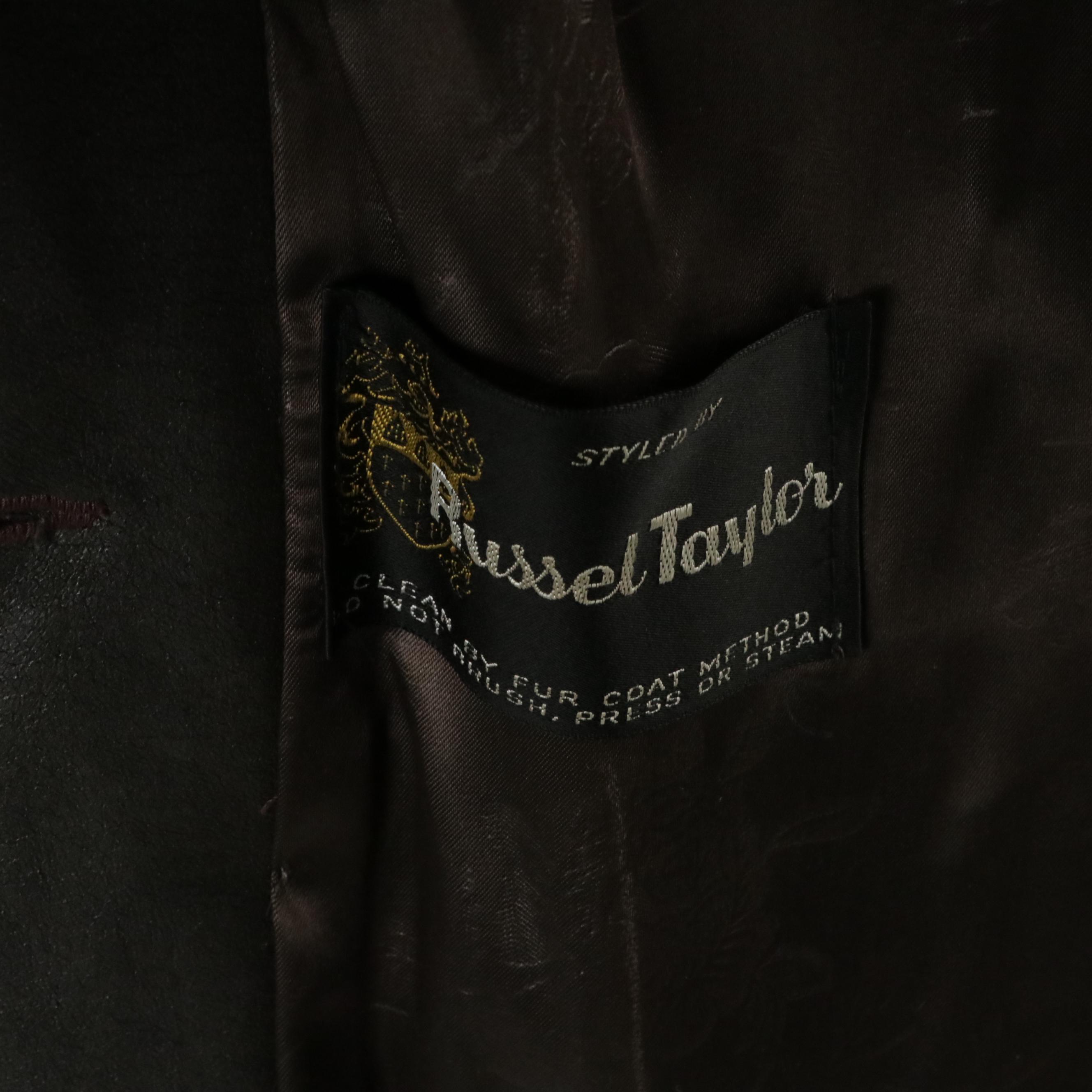 Russel Taylor Belted Faux Fur Coat