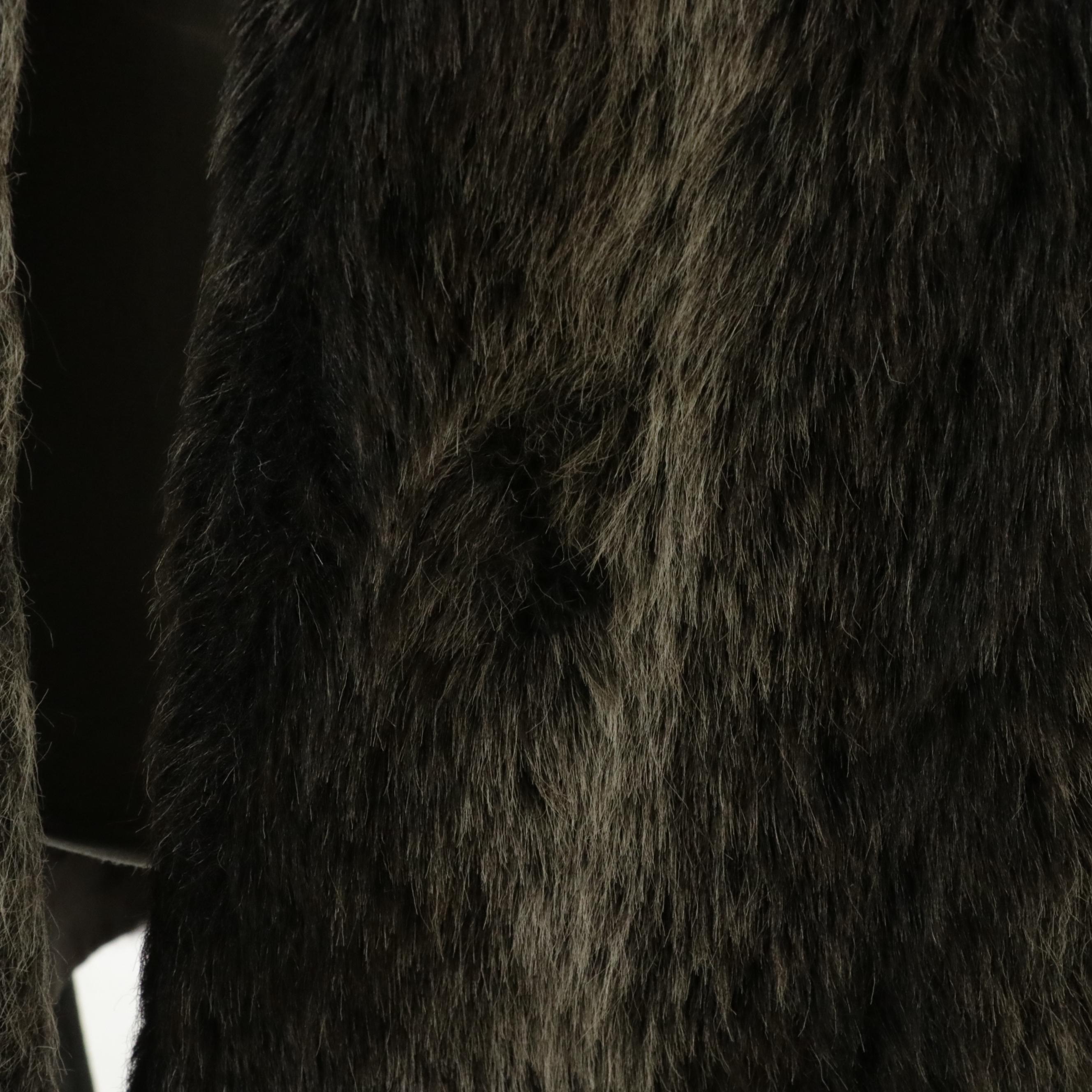 Russel Taylor Belted Faux Fur Coat