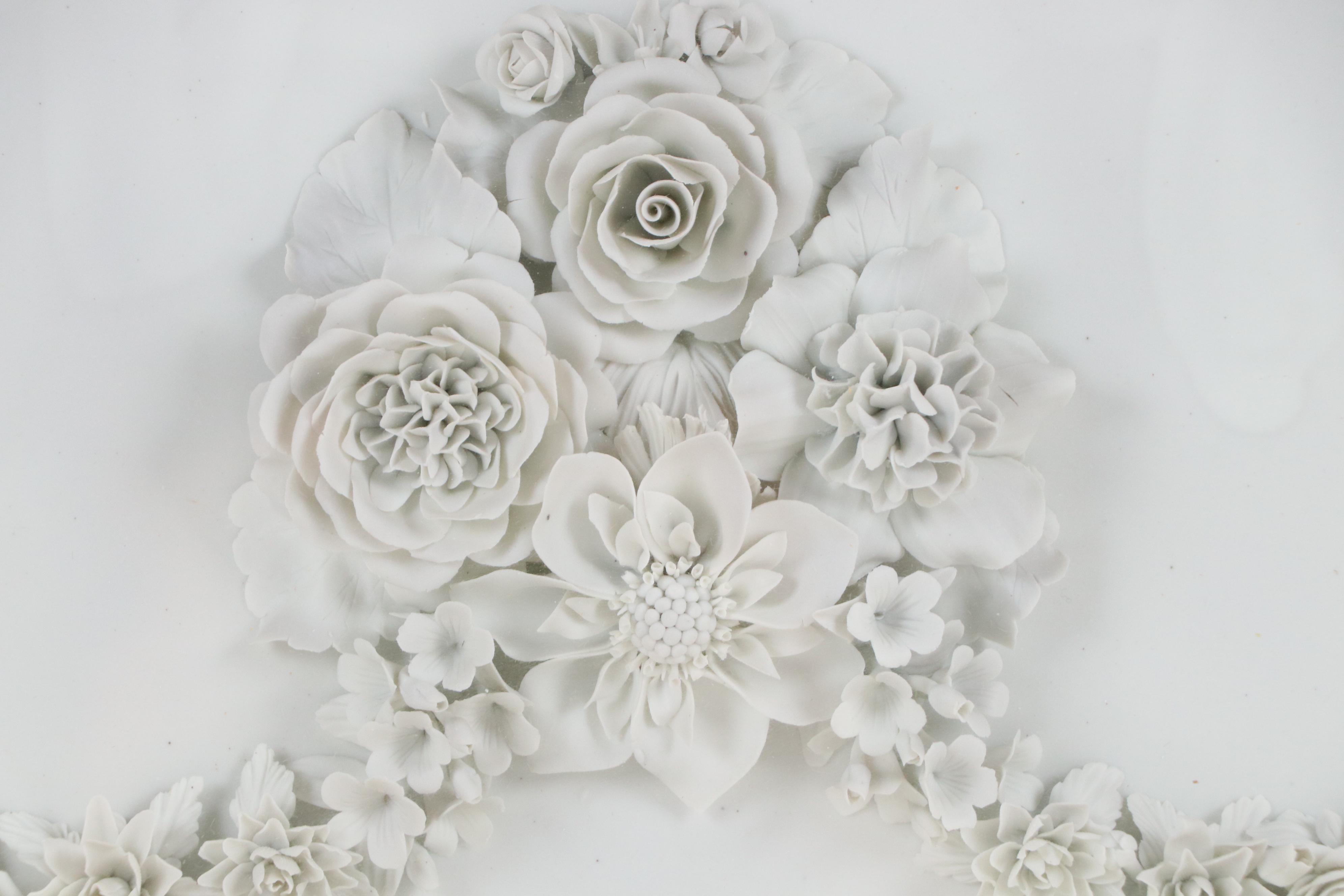 Floral Relief Sculptures in Symmetrical Diptych, Late 20th–21st Century