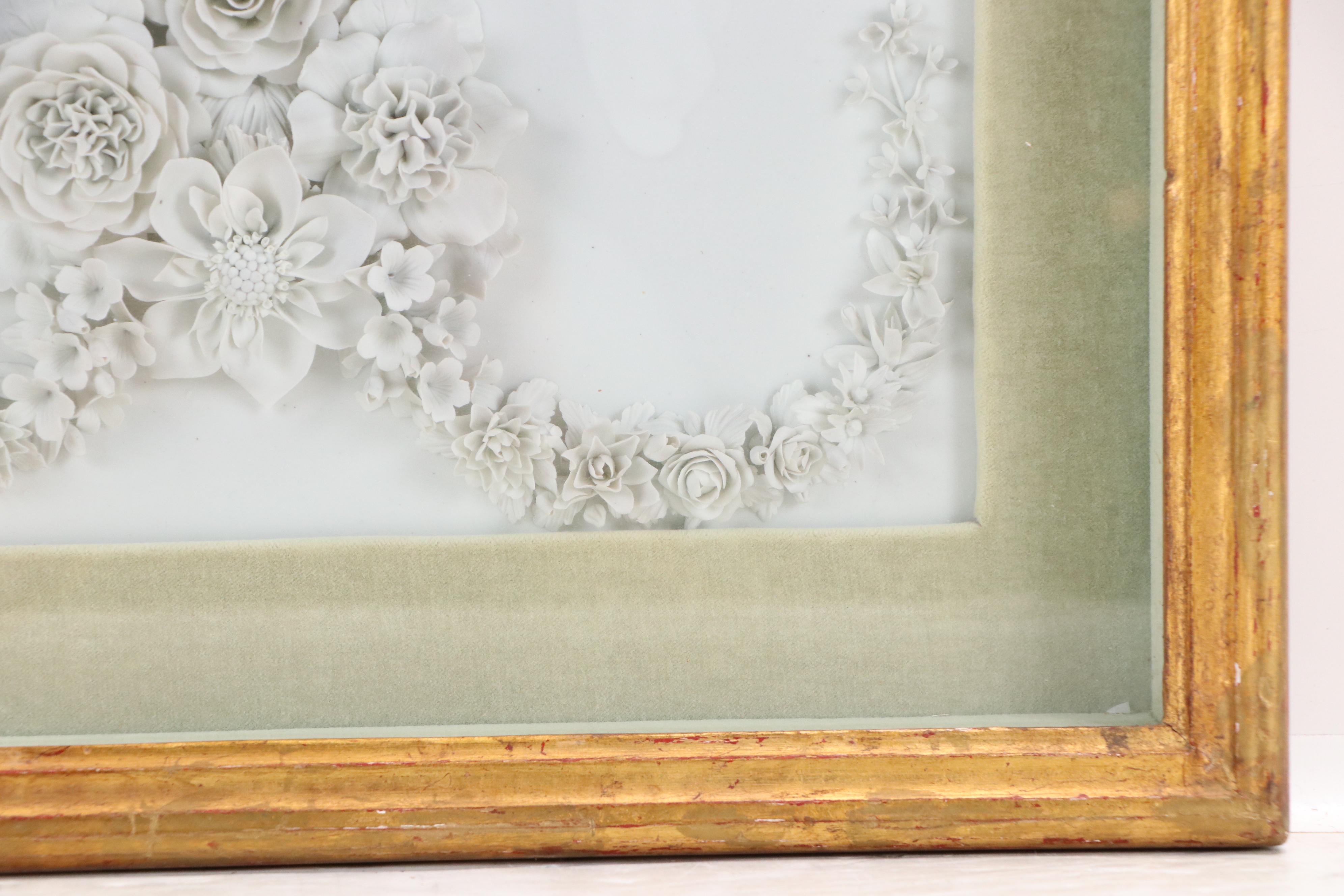 Floral Relief Sculptures in Symmetrical Diptych, Late 20th–21st Century