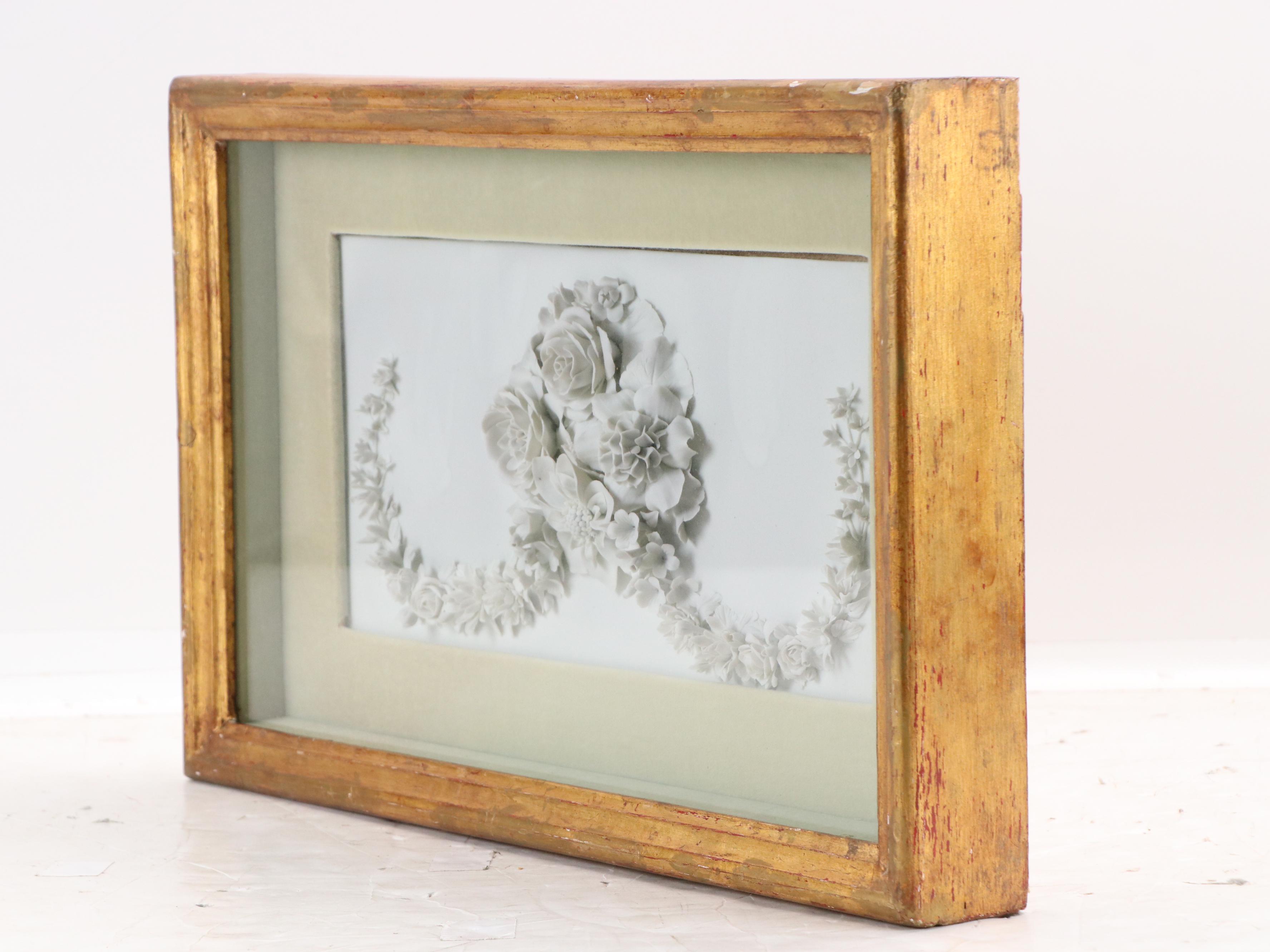 Floral Relief Sculptures in Symmetrical Diptych, Late 20th–21st Century