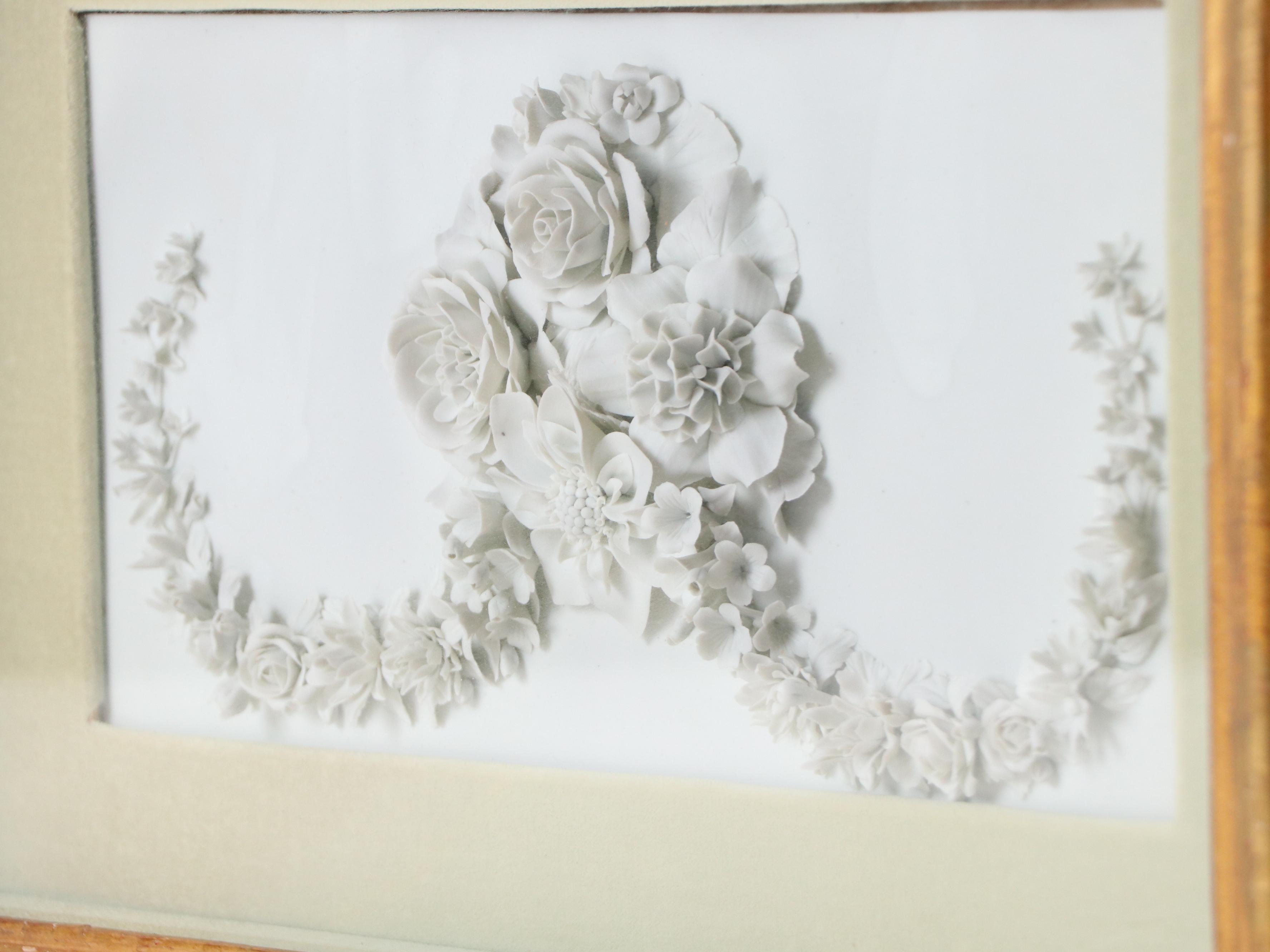 Floral Relief Sculptures in Symmetrical Diptych, Late 20th–21st Century