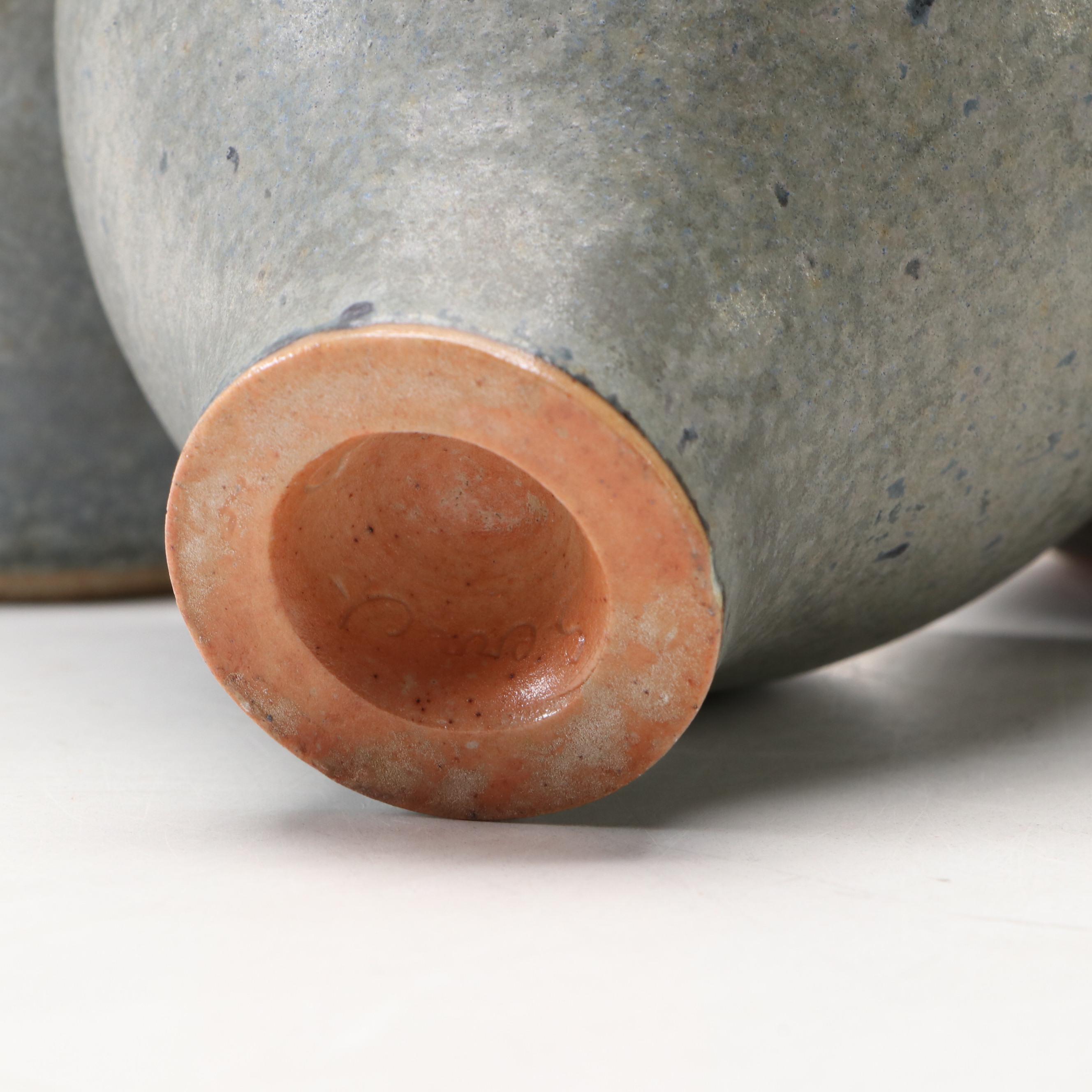 Camilla Garret Mid Century Modern Art Pottery Ceramic Vases and Bowl