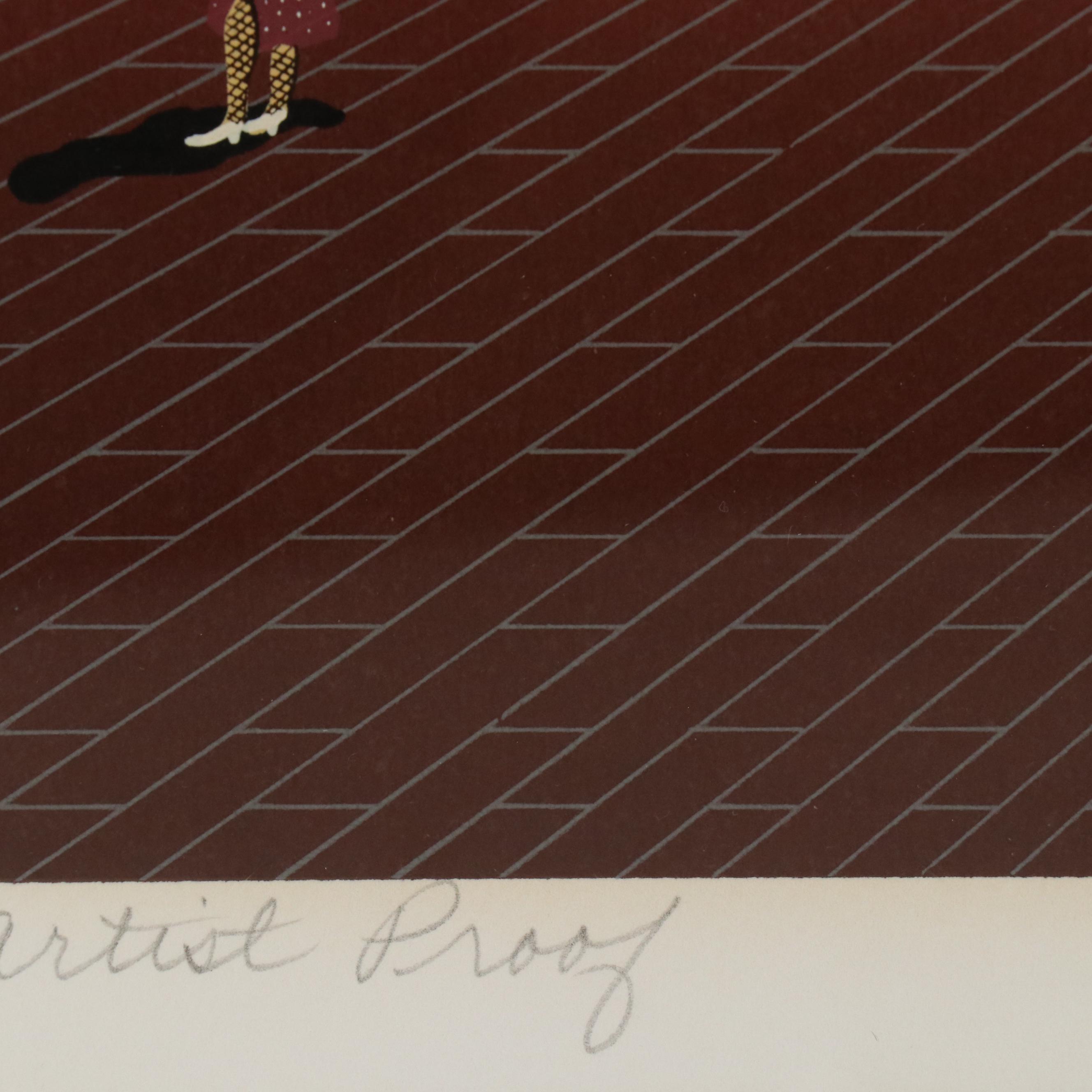 Melanie Taylor Kent Signed Serigraph "Return of the Cable Cars," 1985