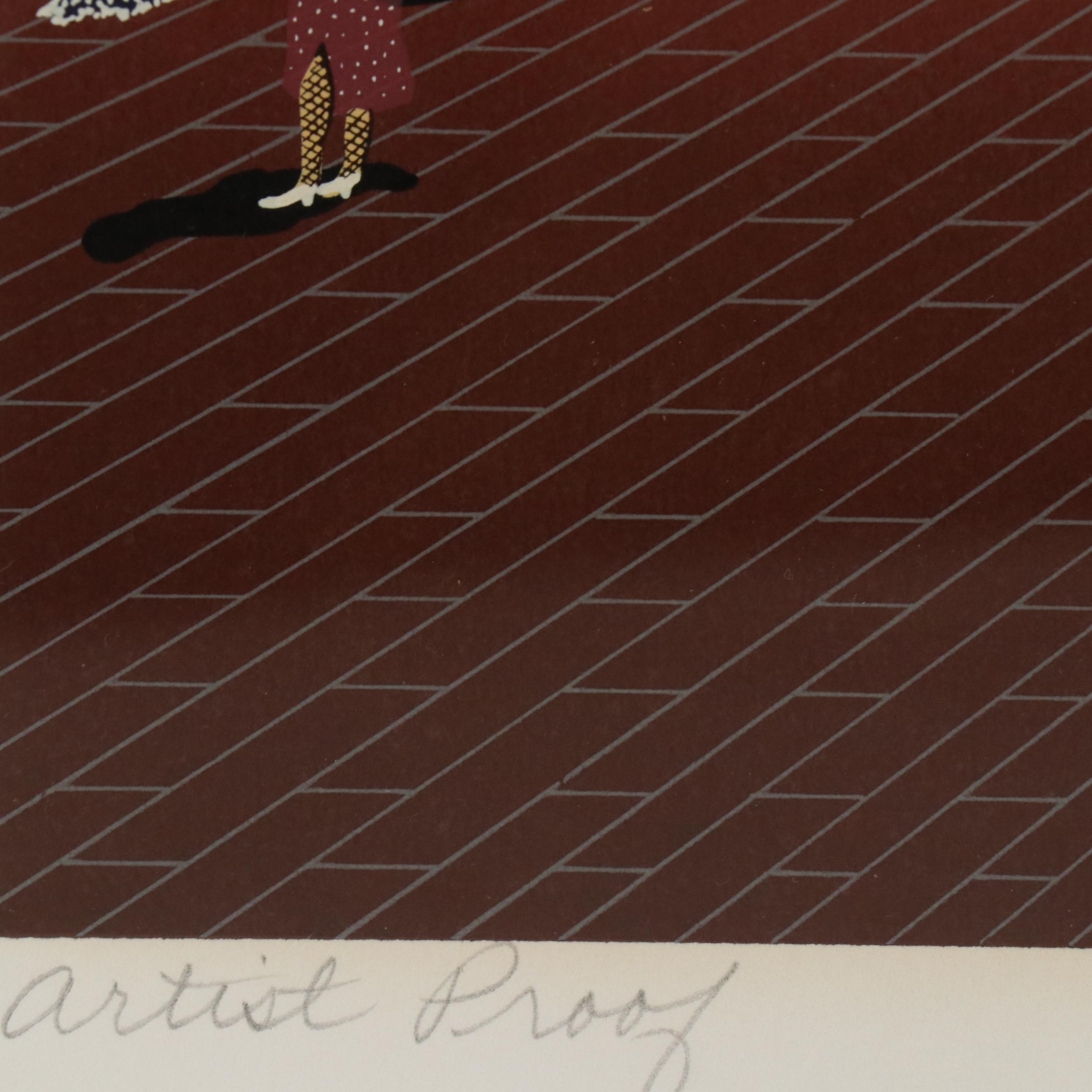 Melanie Taylor Kent Signed Serigraph "Return of the Cable Cars," 1985