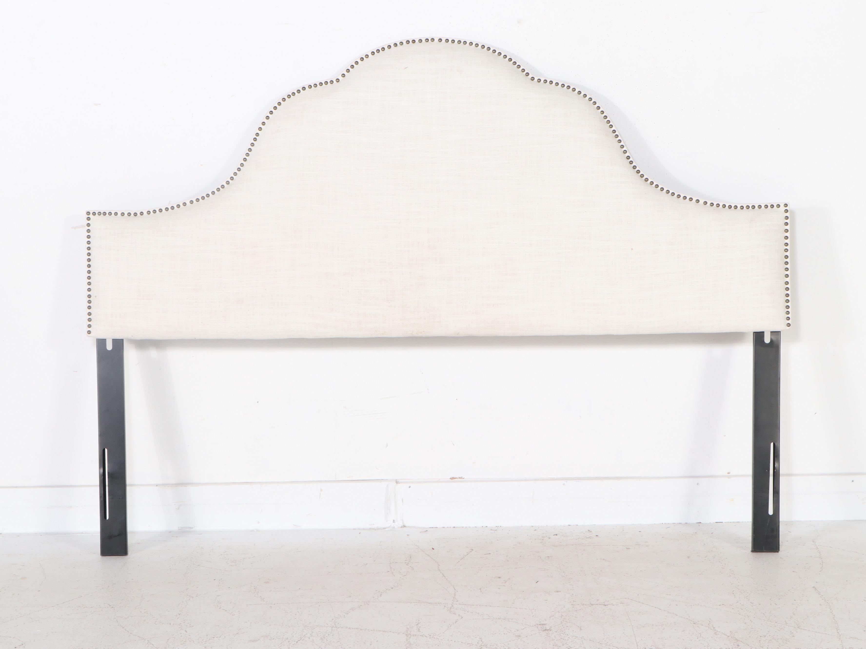 Skyline Furniture Modern Linen Upholstered King Size Bed Frame