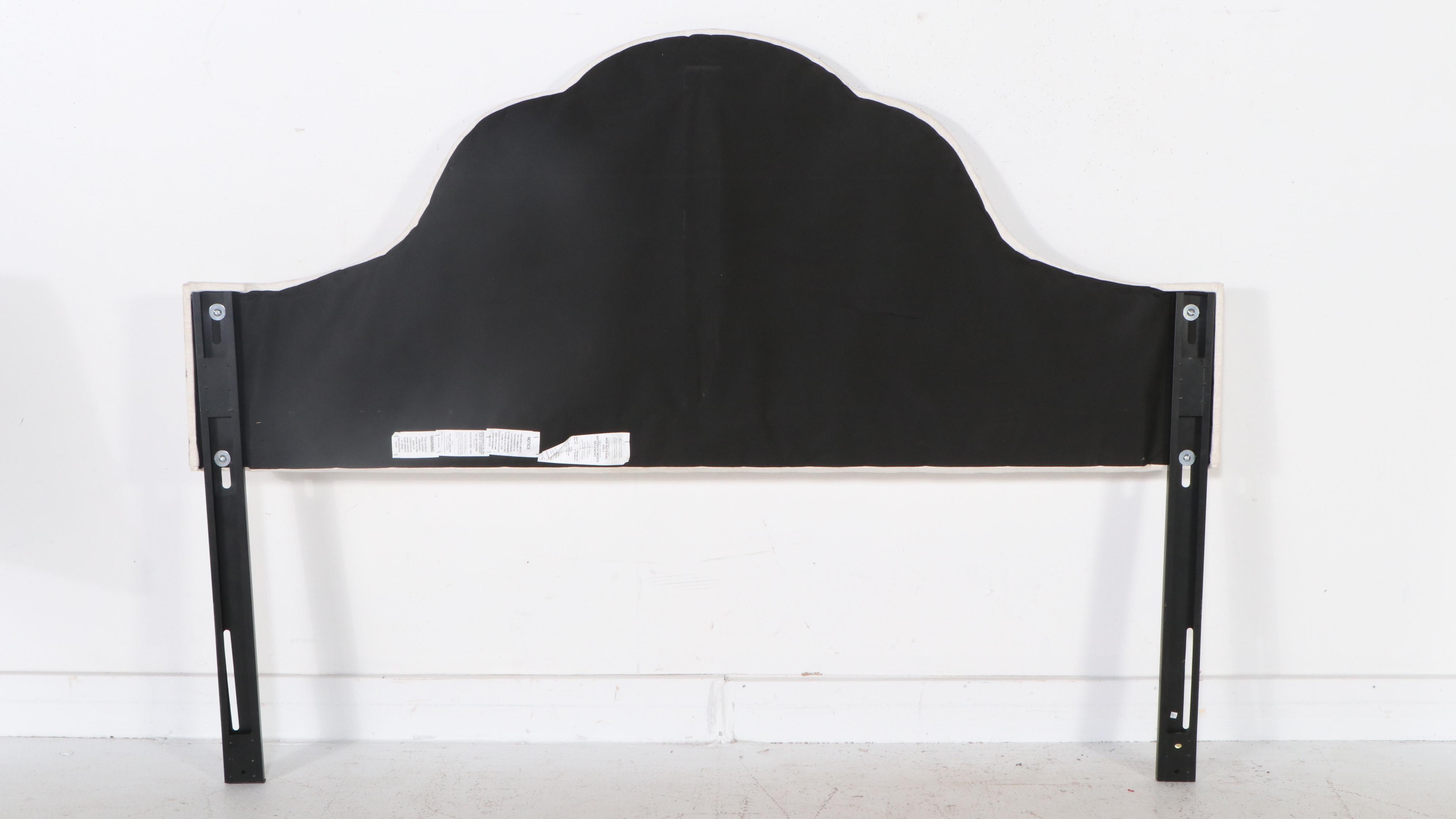 Skyline Furniture Modern Linen Upholstered King Size Bed Frame