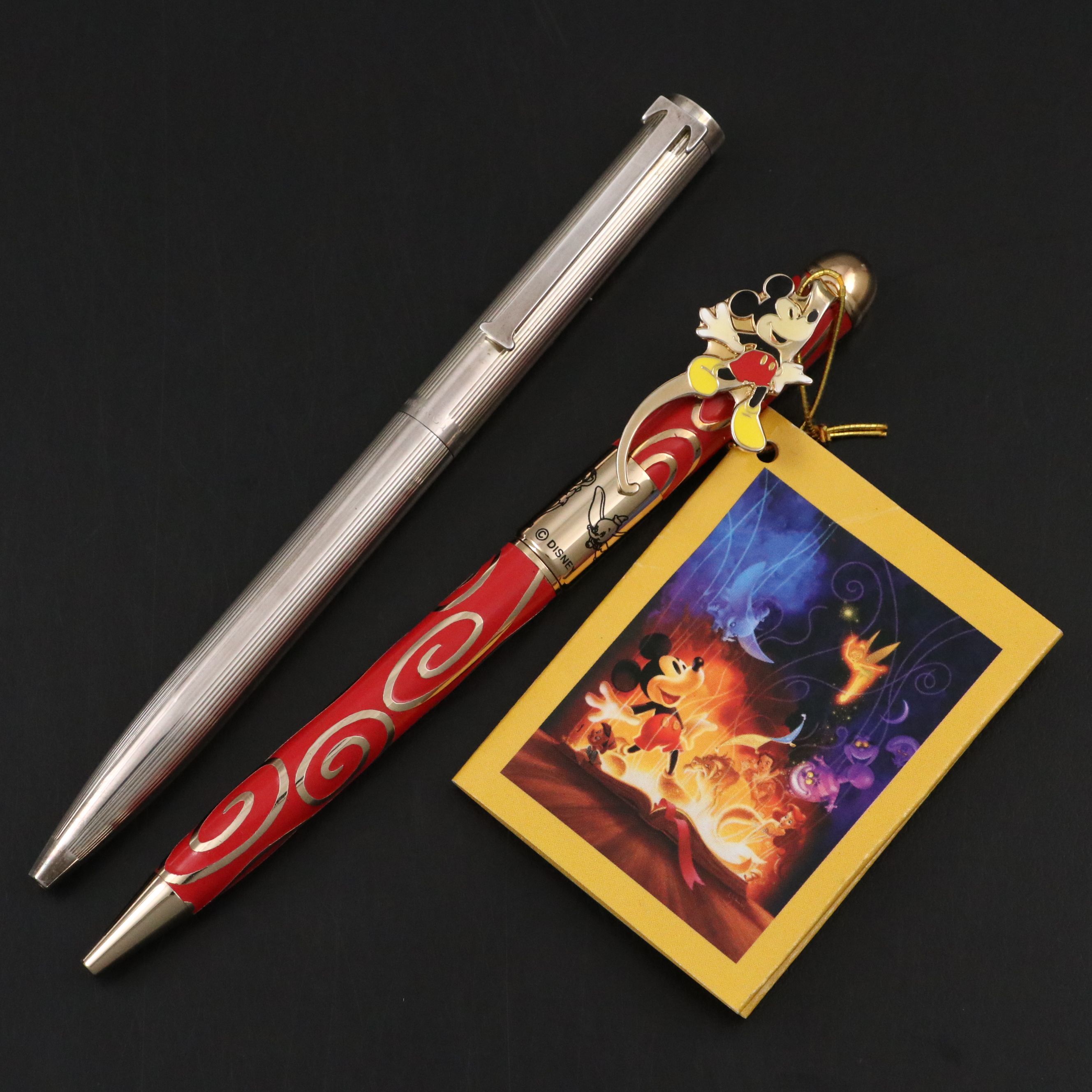 Tiffany & Co. T-Clip Sterling Silver Pen with Disney 75th Anniversary Pen