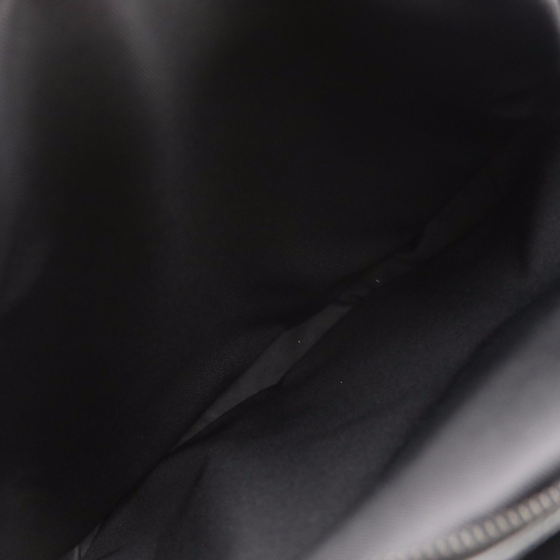 Louis Vuitton Rainbow X Printed Soft Hat Trunk Bag in Black Taïga Leather