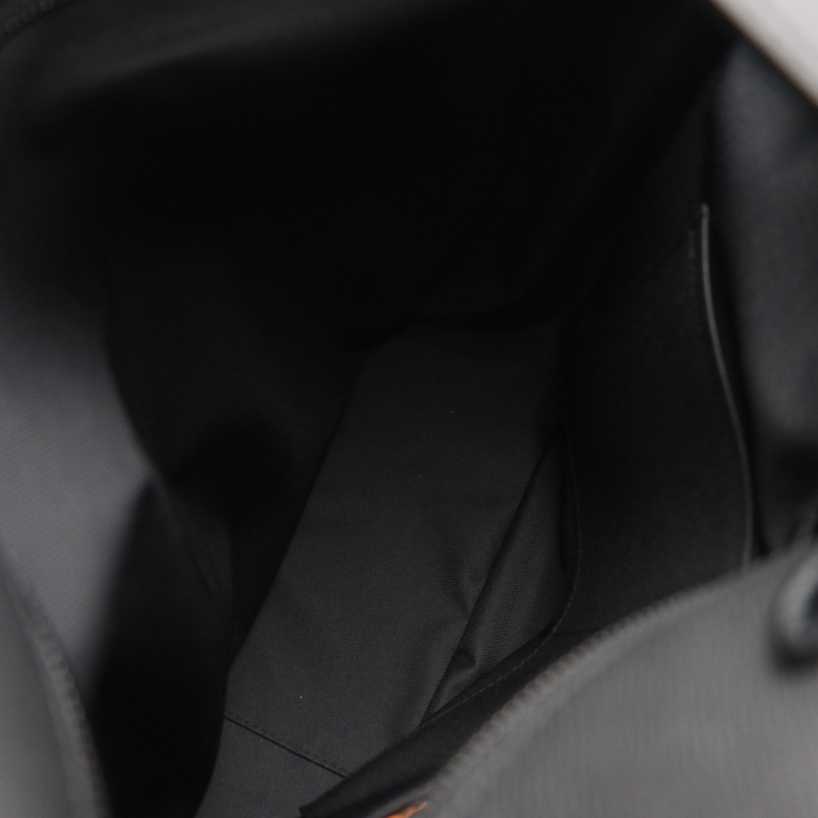 Louis Vuitton Rainbow X Printed Soft Hat Trunk Bag in Black Taïga Leather