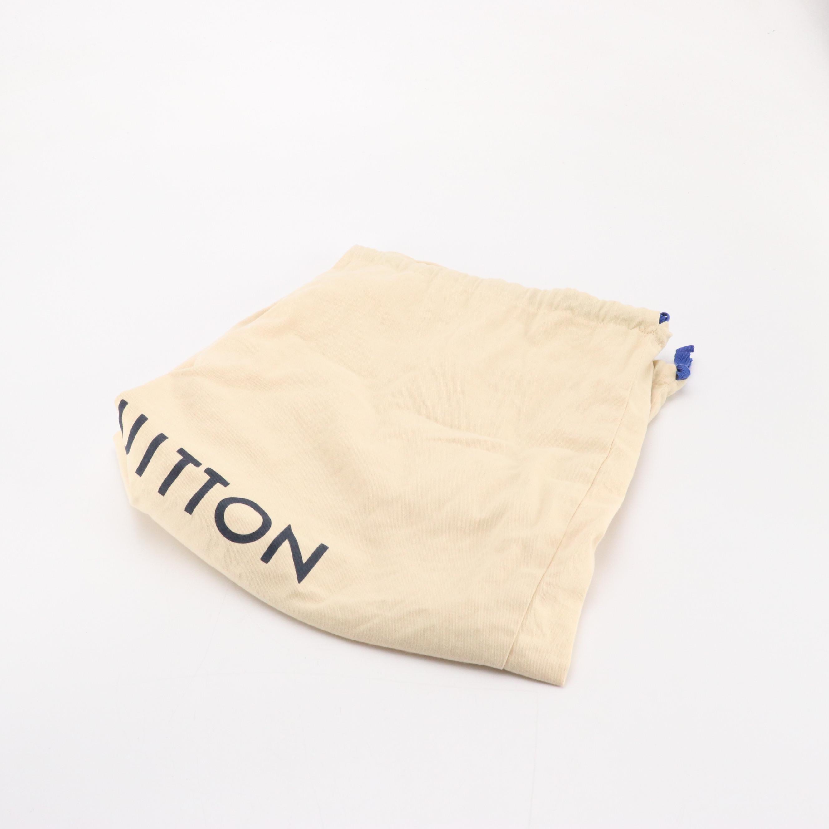 Louis Vuitton Rainbow X Printed Soft Hat Trunk Bag in Black Taïga Leather