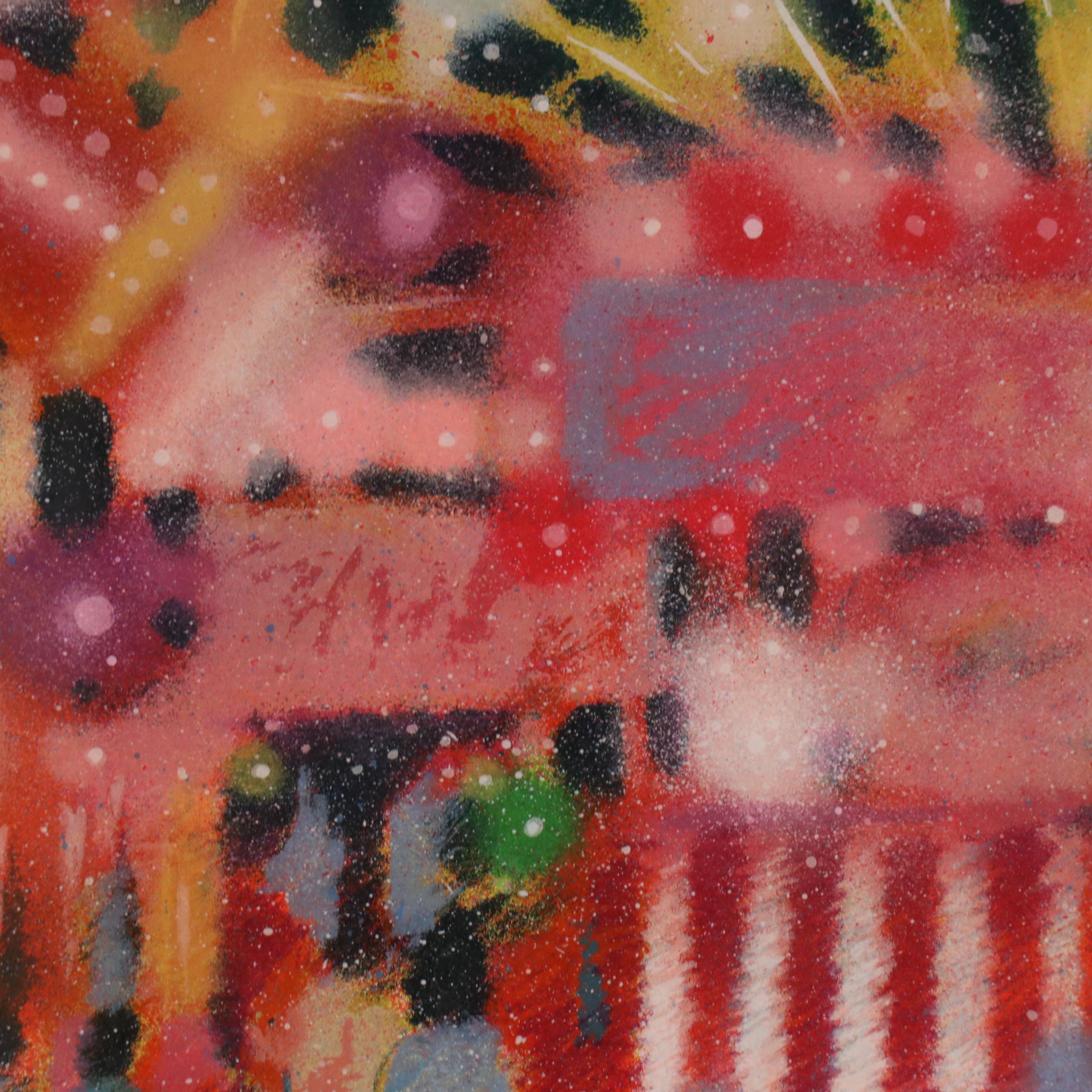 James Talmadge Serigraph "Opening Night at the Carnival," 1990s