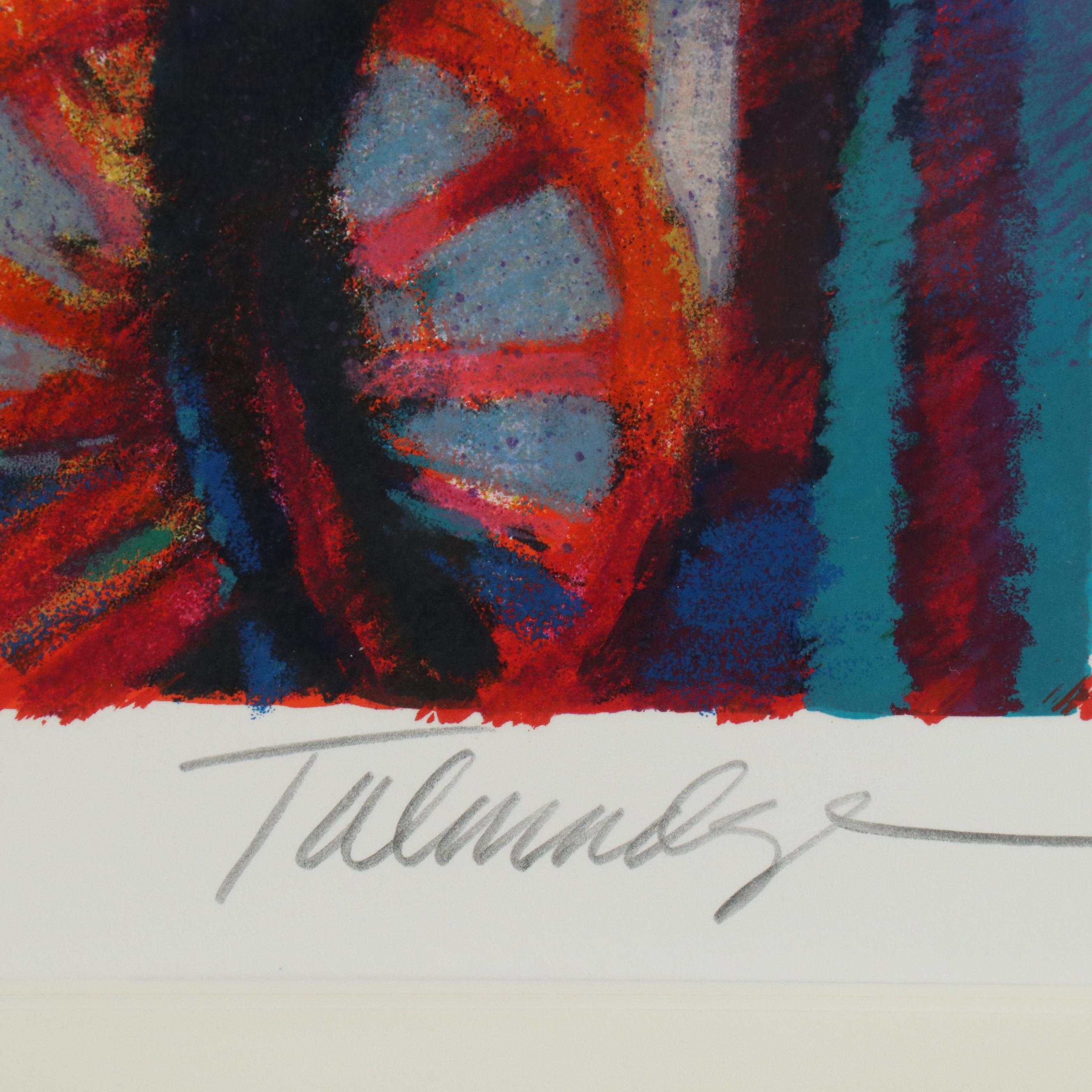 James Talmadge Serigraph "Opening Night at the Carnival," 1990s