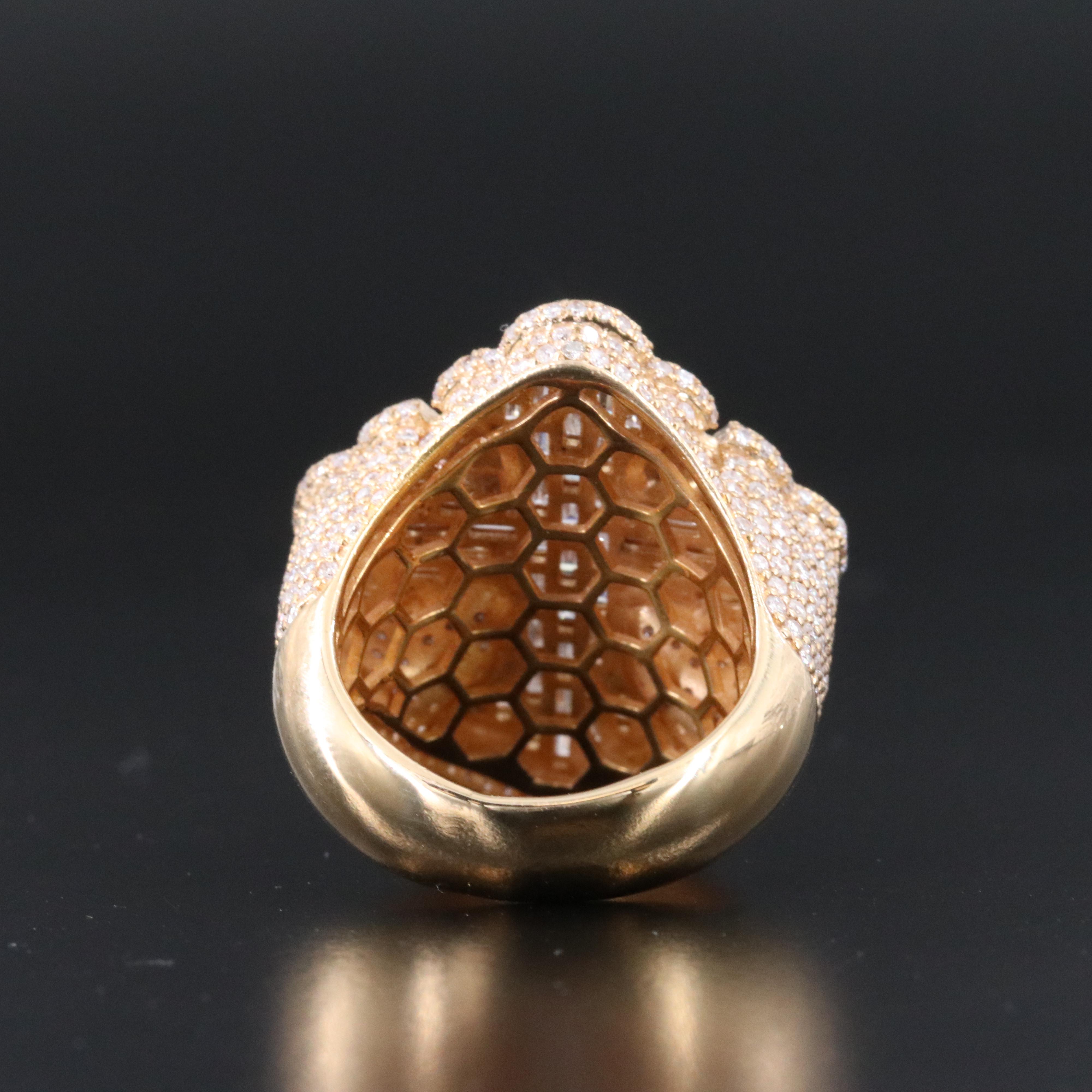 10K 5.00 CTW Diamond Cross Ring