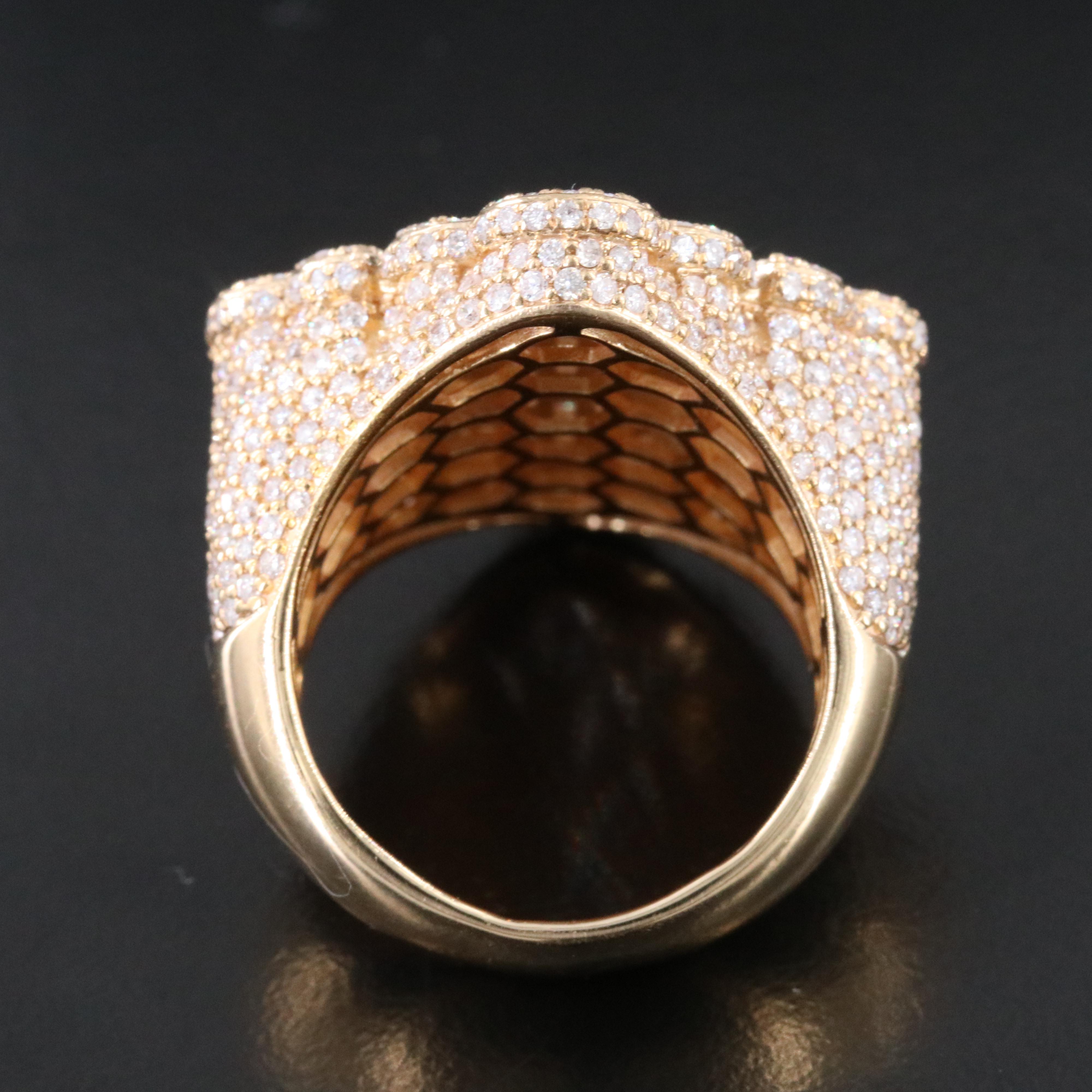 10K 5.00 CTW Diamond Cross Ring