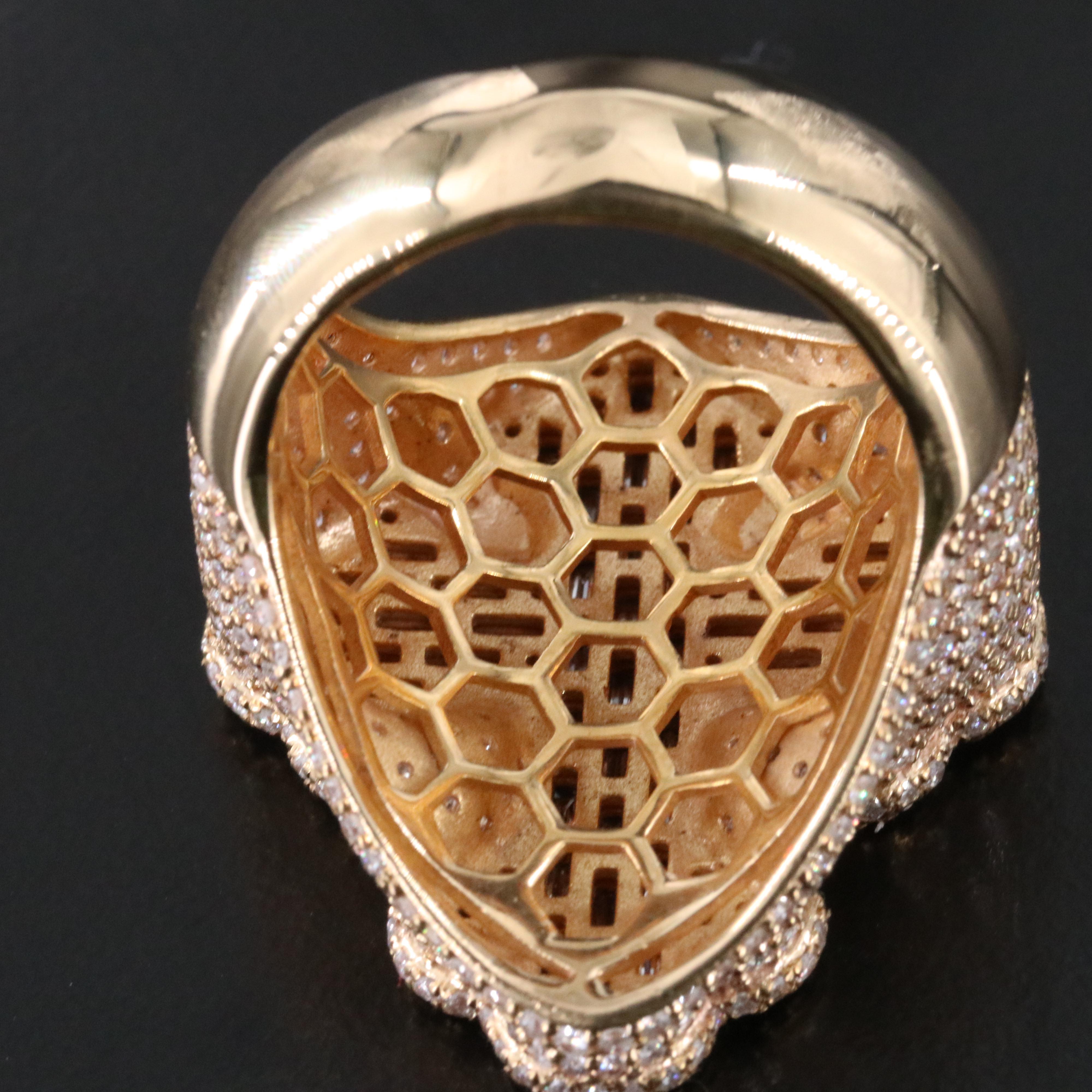 10K 5.00 CTW Diamond Cross Ring