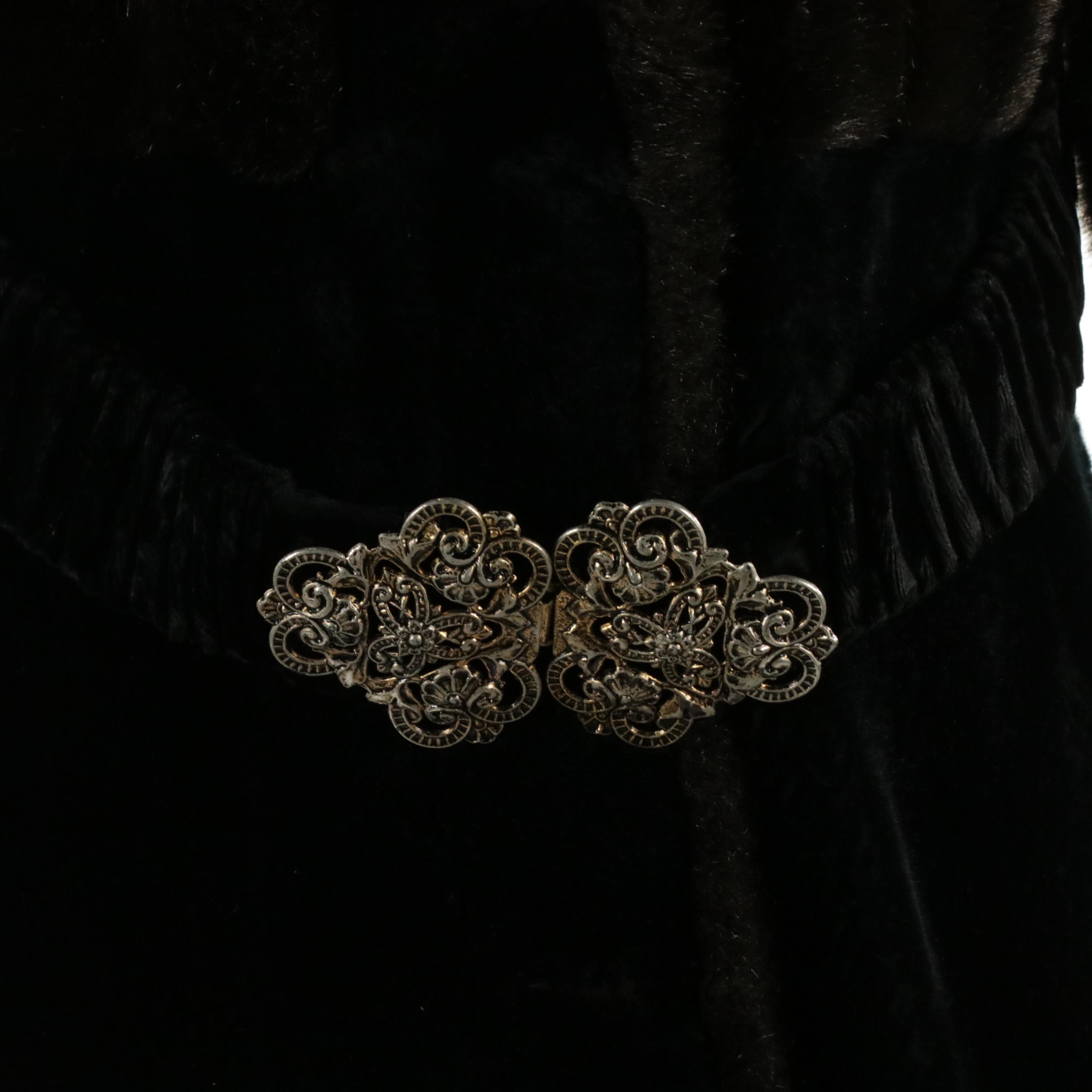 Russel Taylor Belted Coat in Borgazia Faux Fur