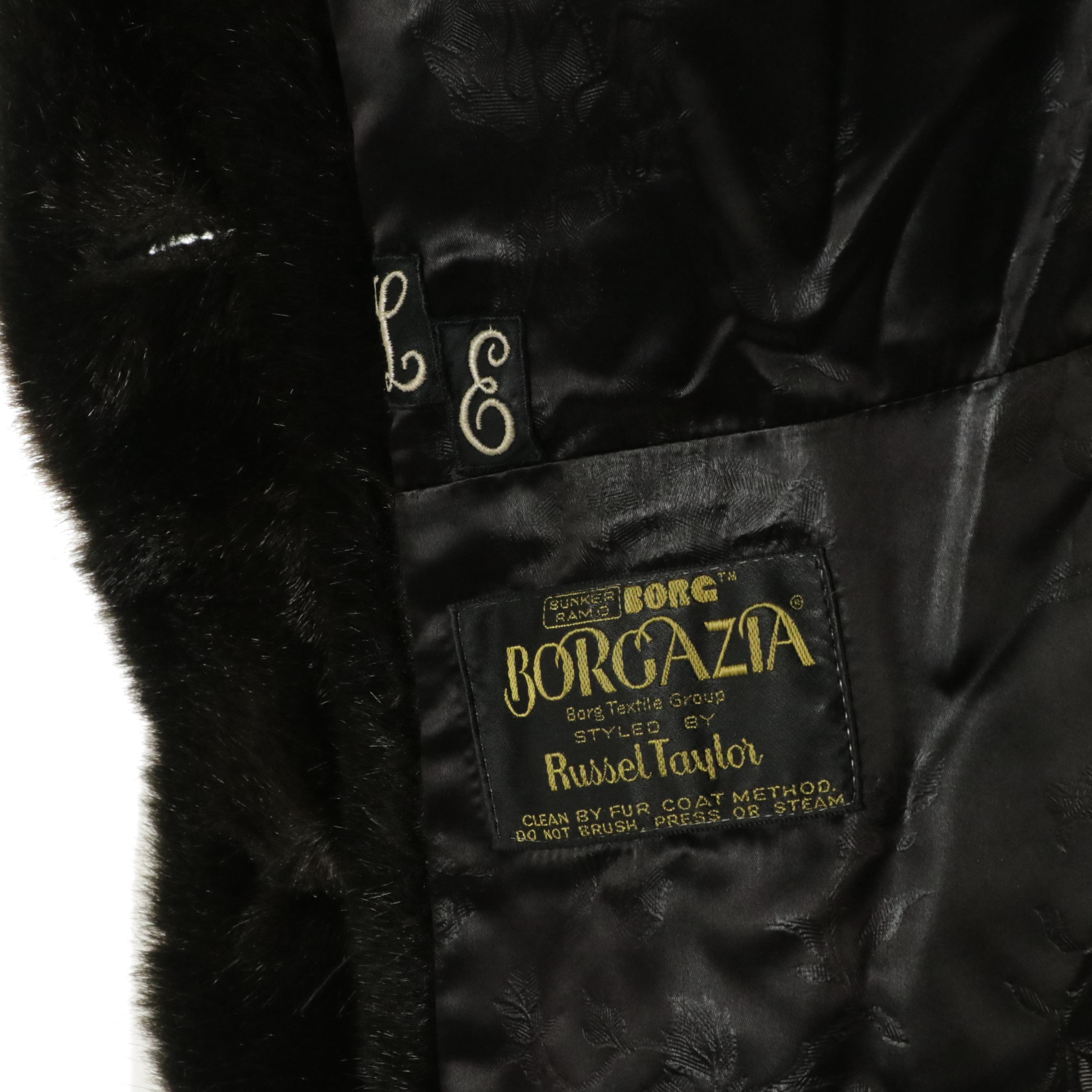 Russel Taylor Belted Coat in Borgazia Faux Fur