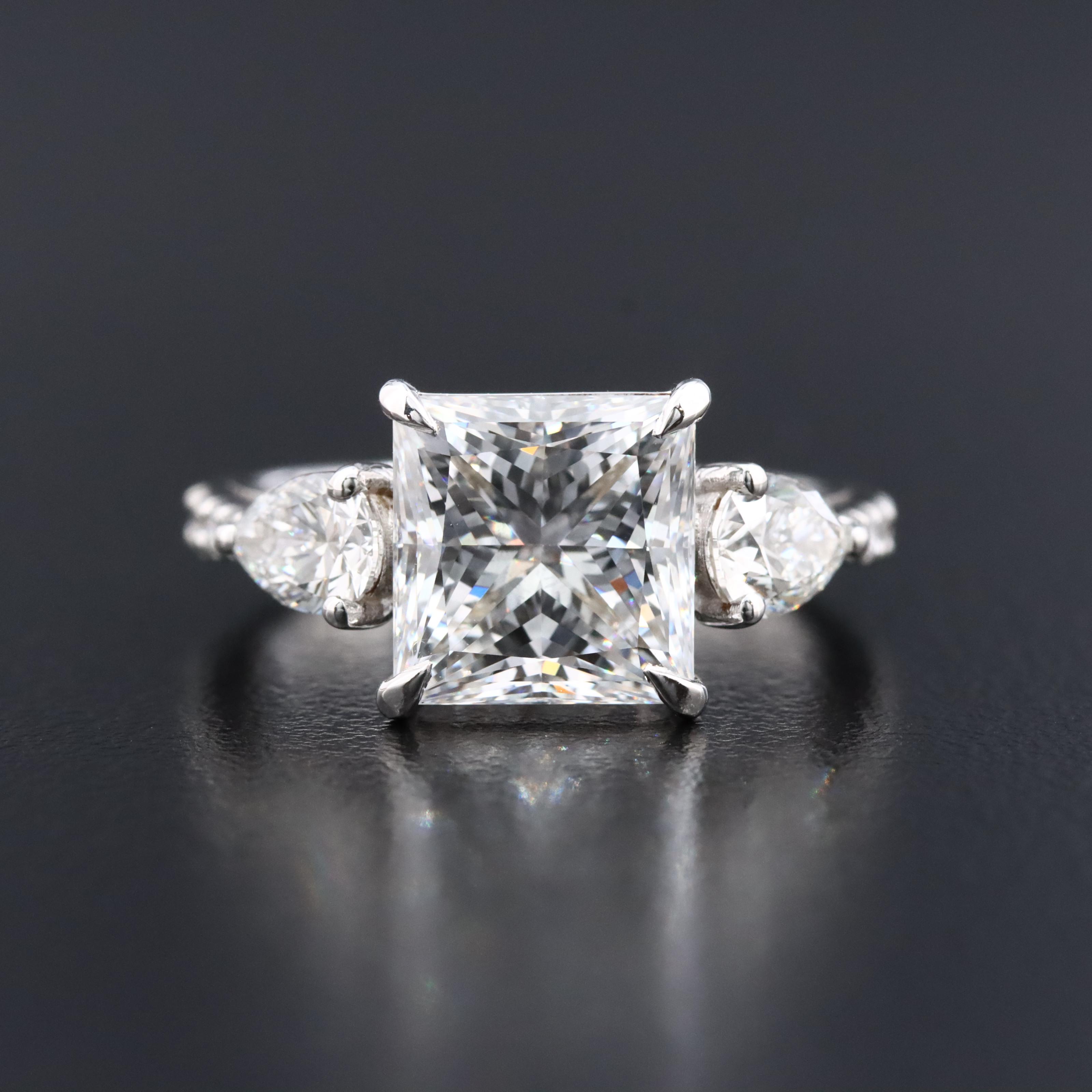 14K 4.47 CTW Lab Grown Diamond Ring with IGI Report