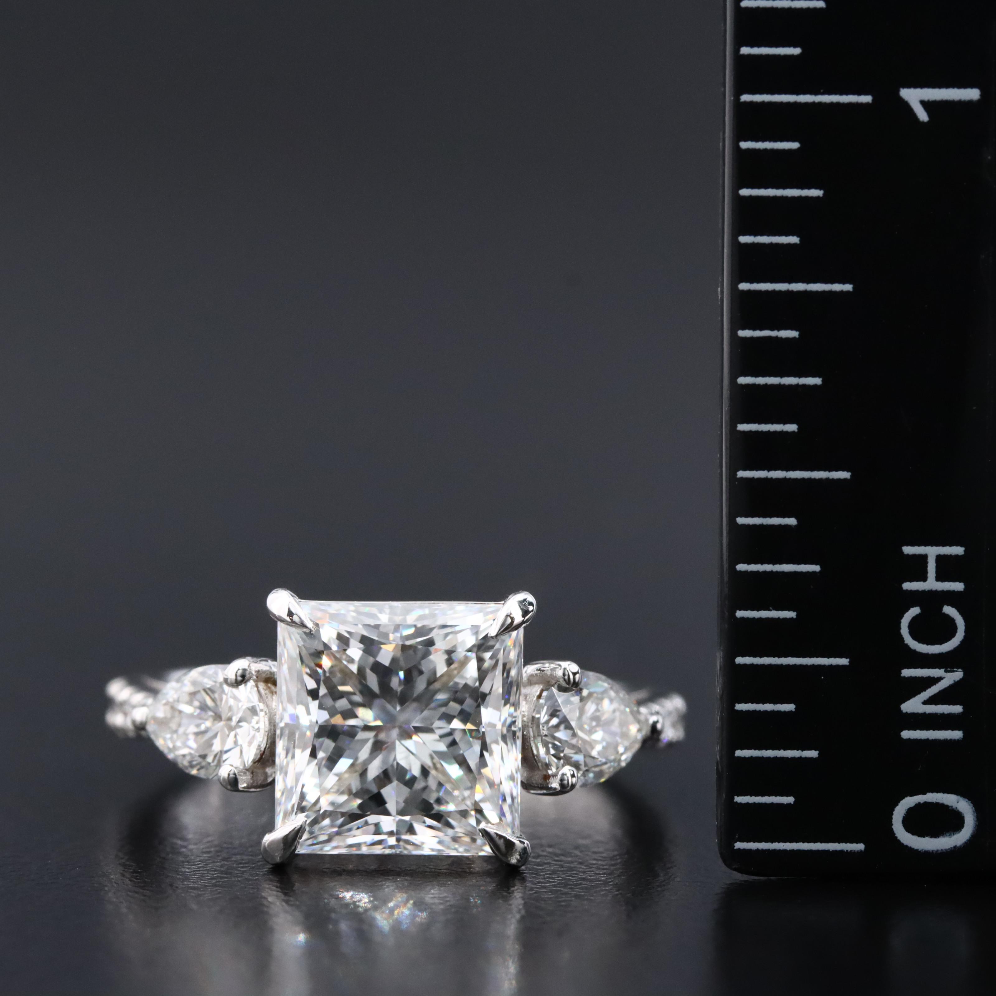 14K 4.47 CTW Lab Grown Diamond Ring with IGI Report