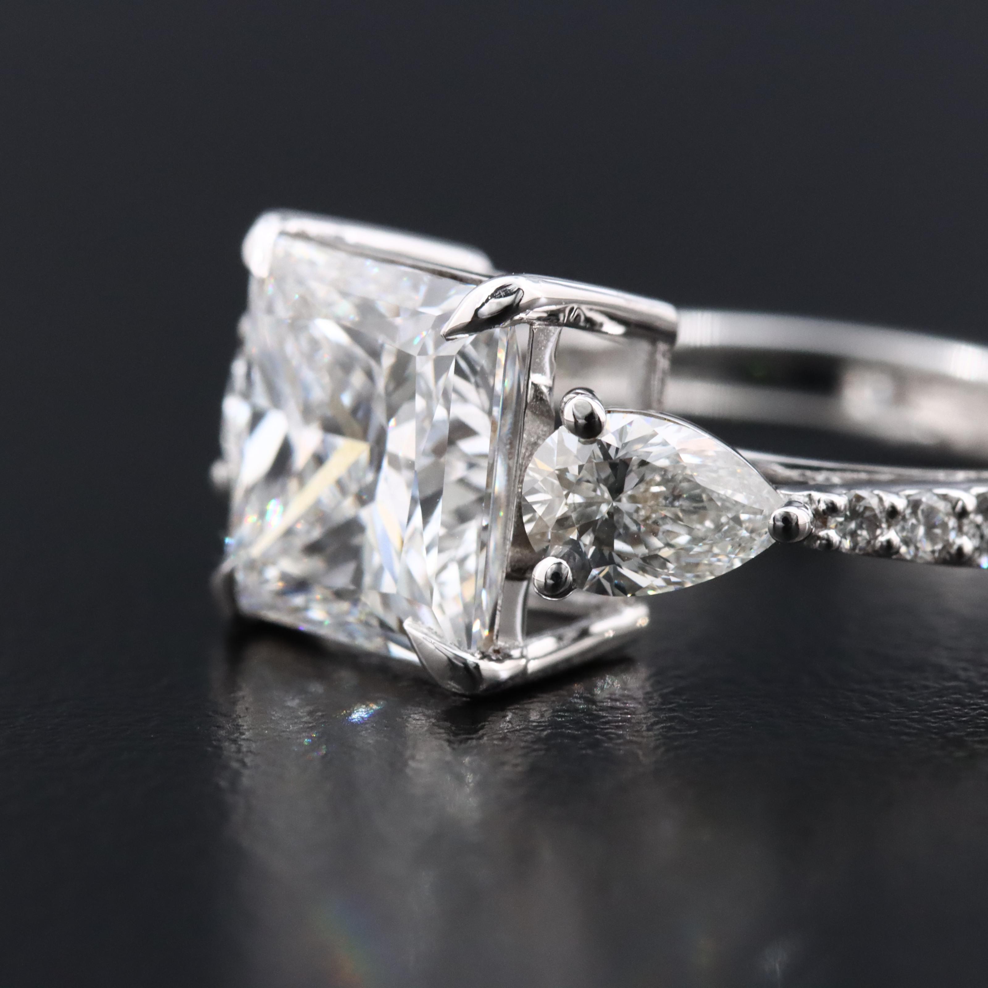 14K 4.47 CTW Lab Grown Diamond Ring with IGI Report