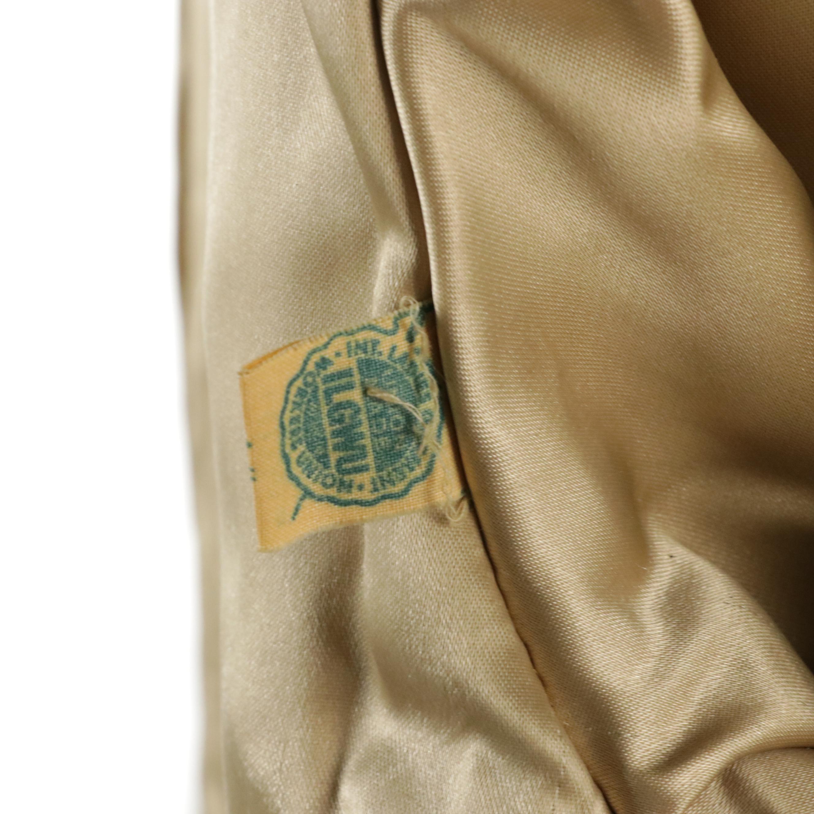 Pioneer Coat Company Mink Collar Coat in Nubby Wool, Early 1960s