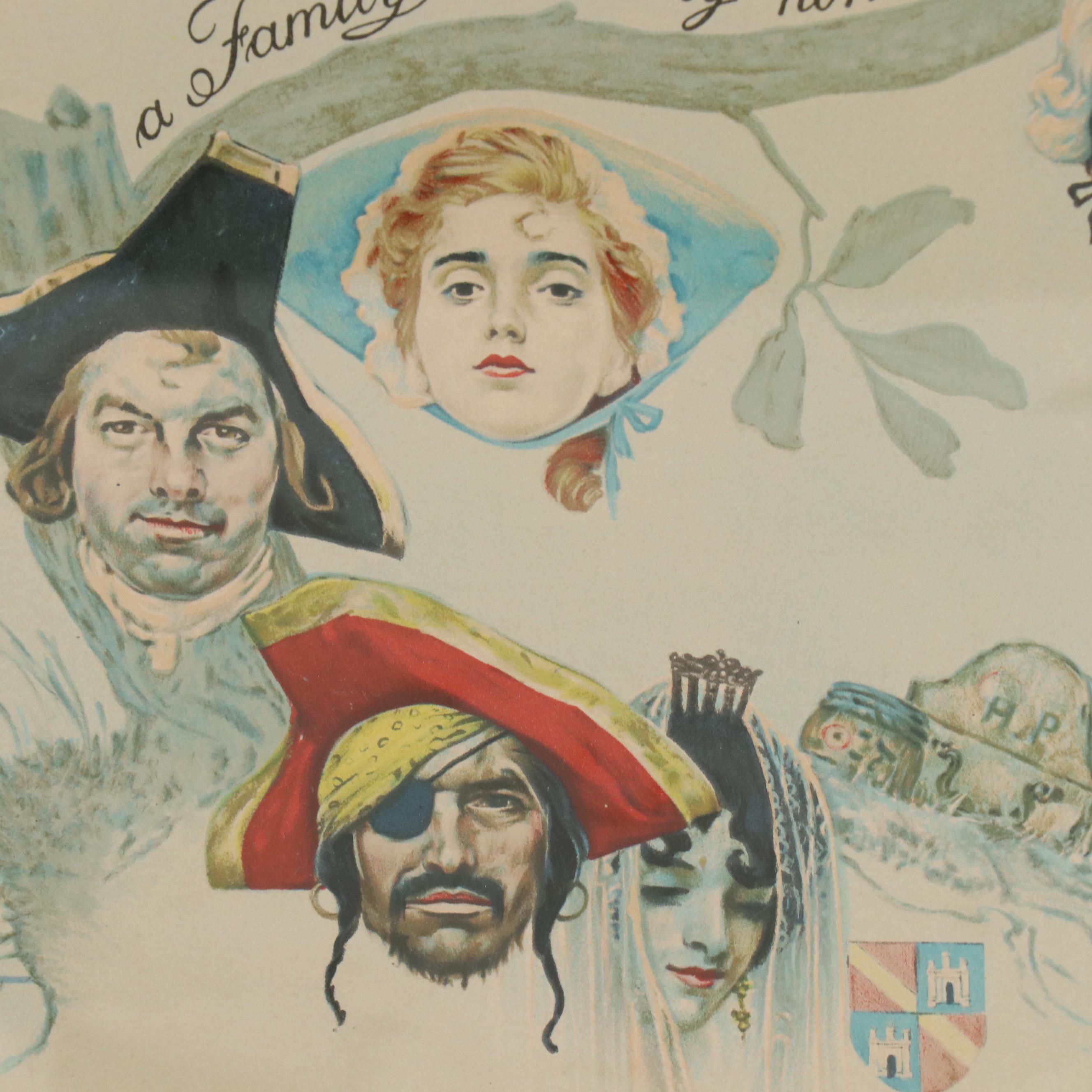 Norman Rockwell Signed Lithograph "A Family Tree," Circa 1959