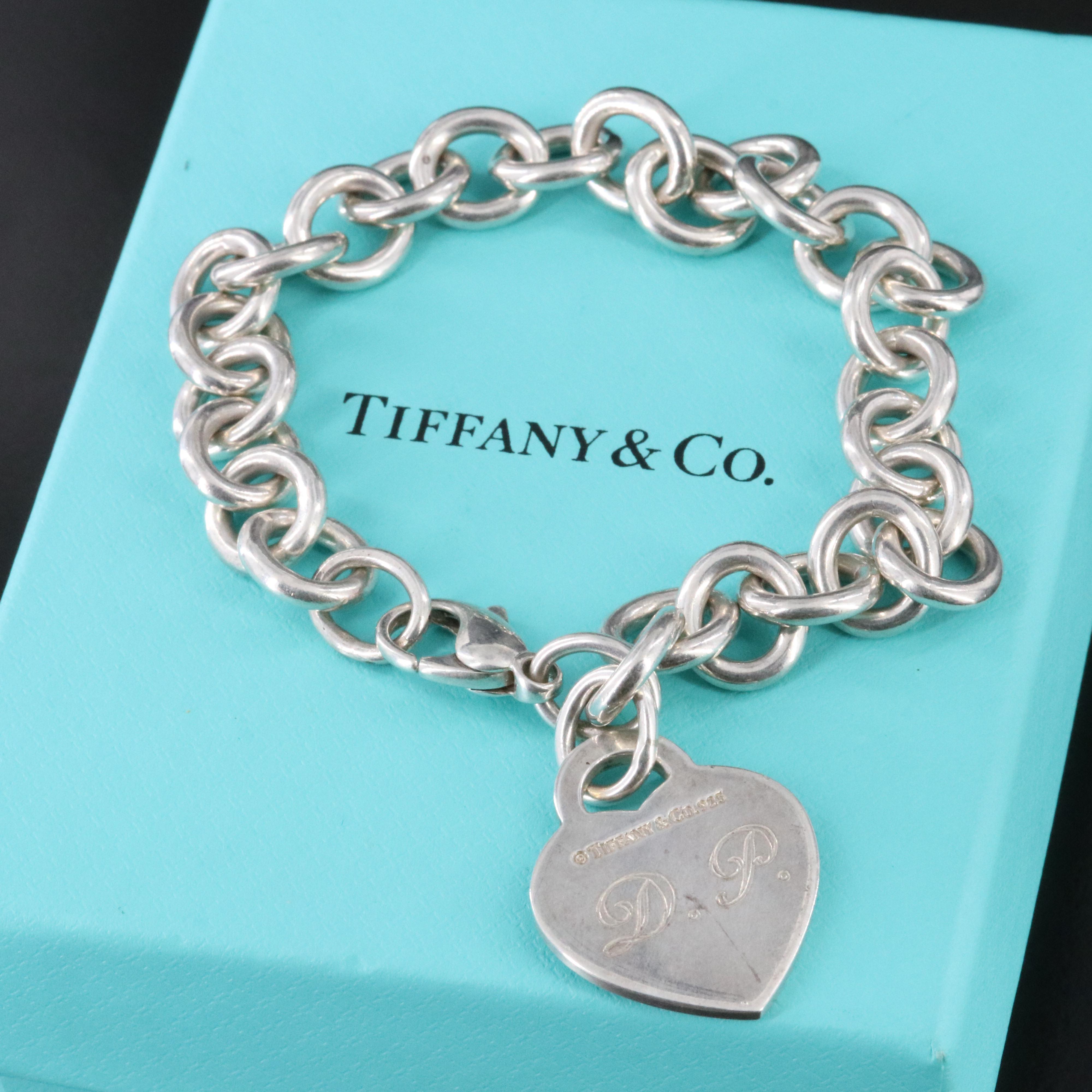 Tiffany & Co. Return to Tiffany Sterling Heart Charm Bracelet