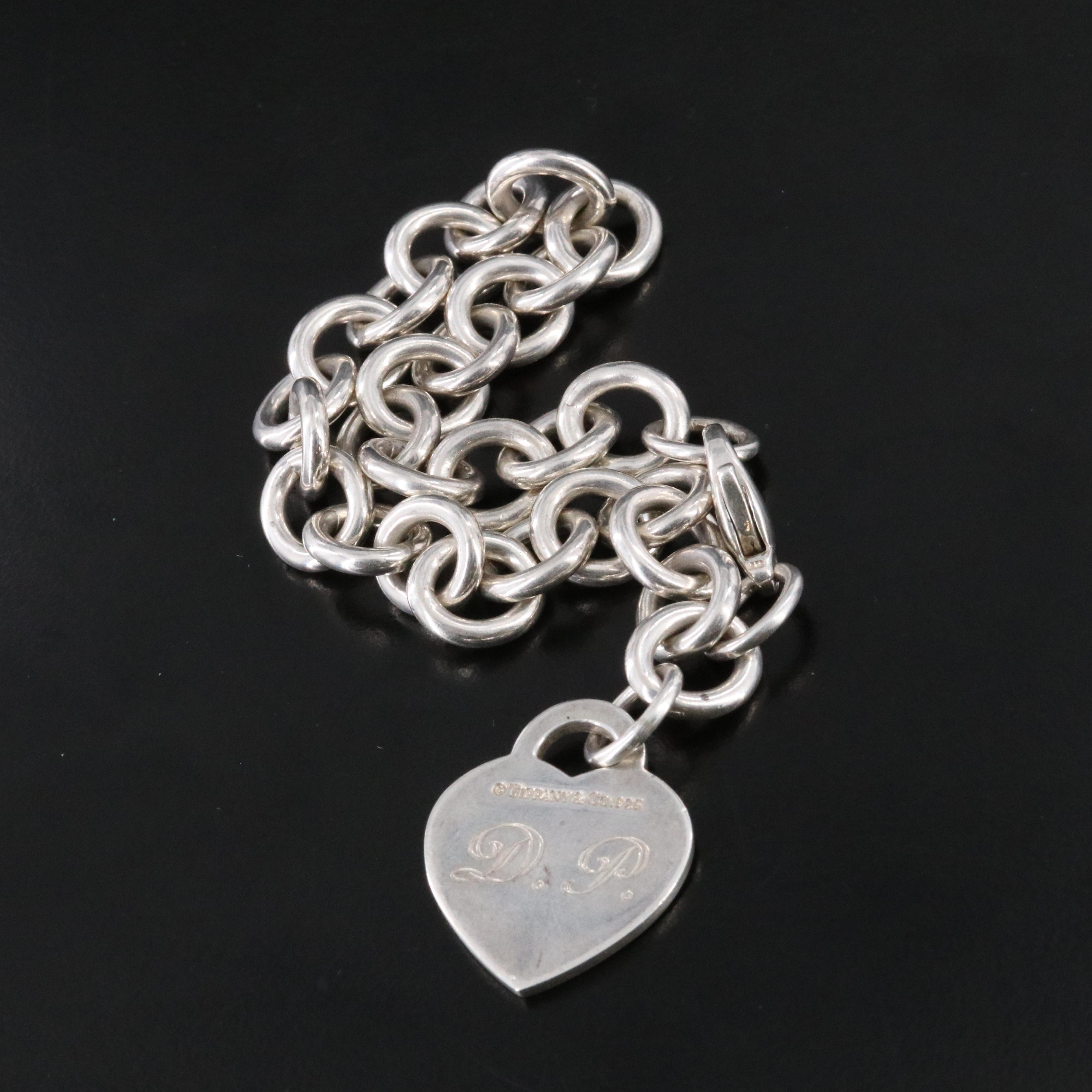 Tiffany & Co. Return to Tiffany Sterling Heart Charm Bracelet
