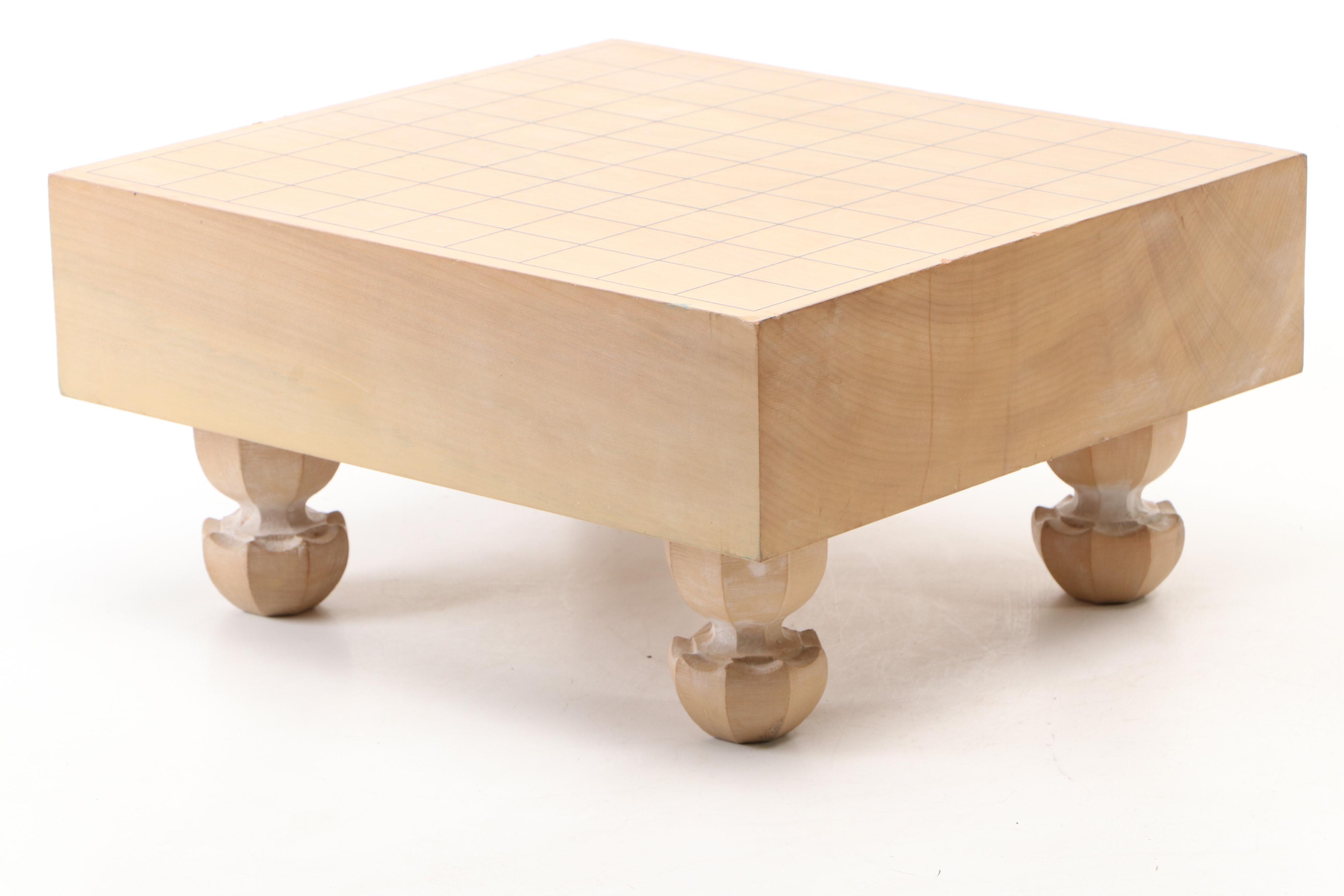 Japanese Shogi Strategy Board Game Carved Wood Base, 2016