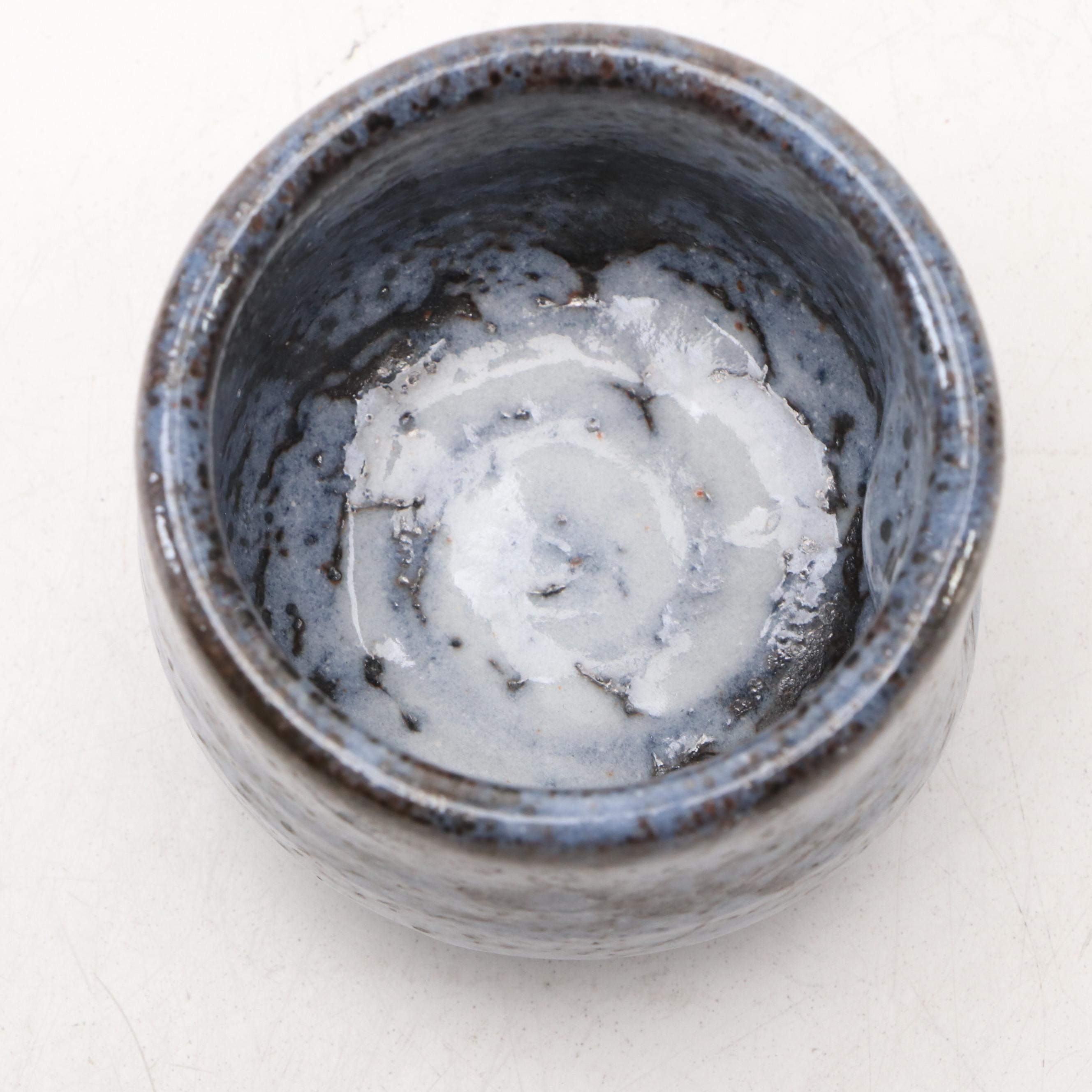 Japanese Mino Ware Guinomi Sake Cup