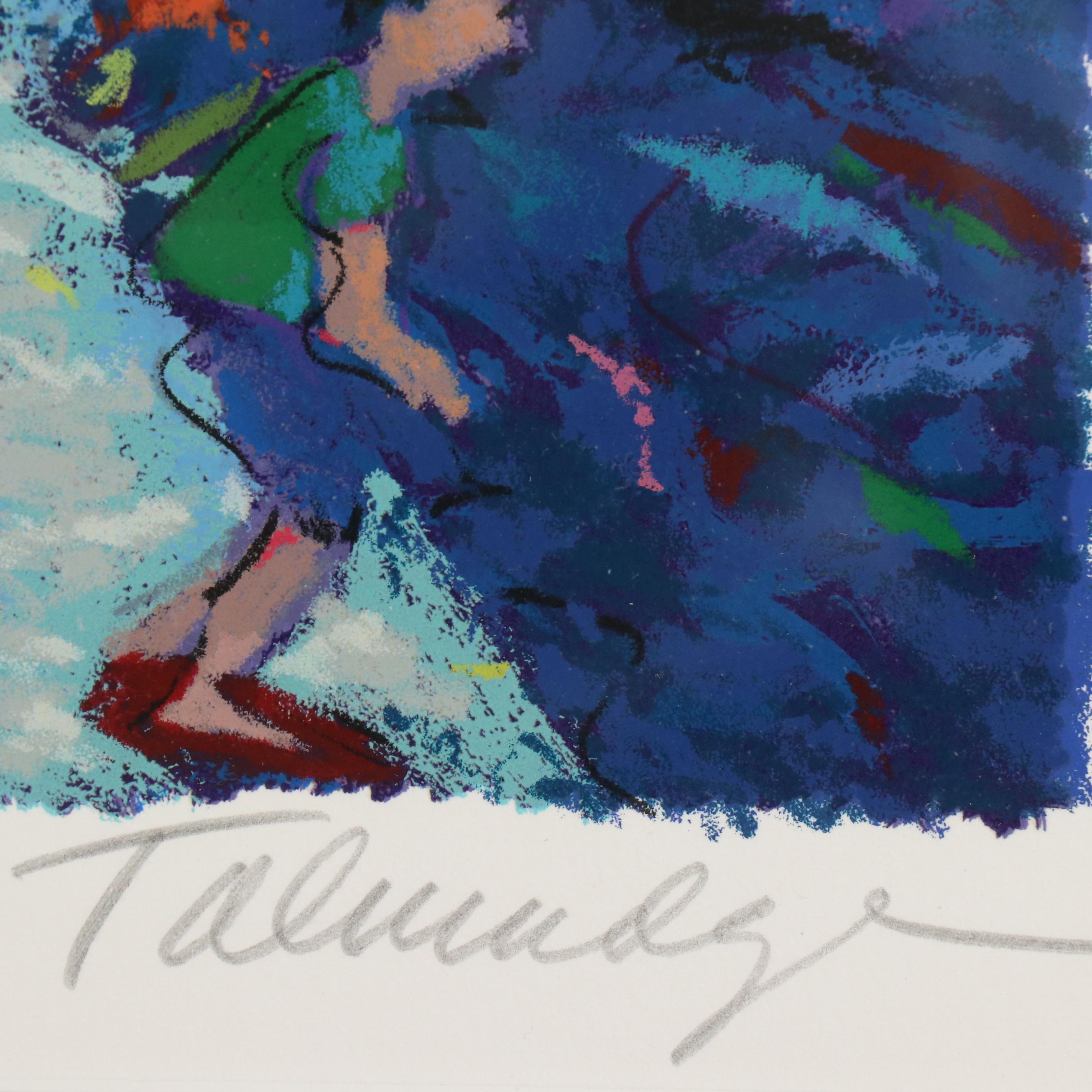 James Talmadge Signed Serigraph "Down by the Boardwalk," 1992