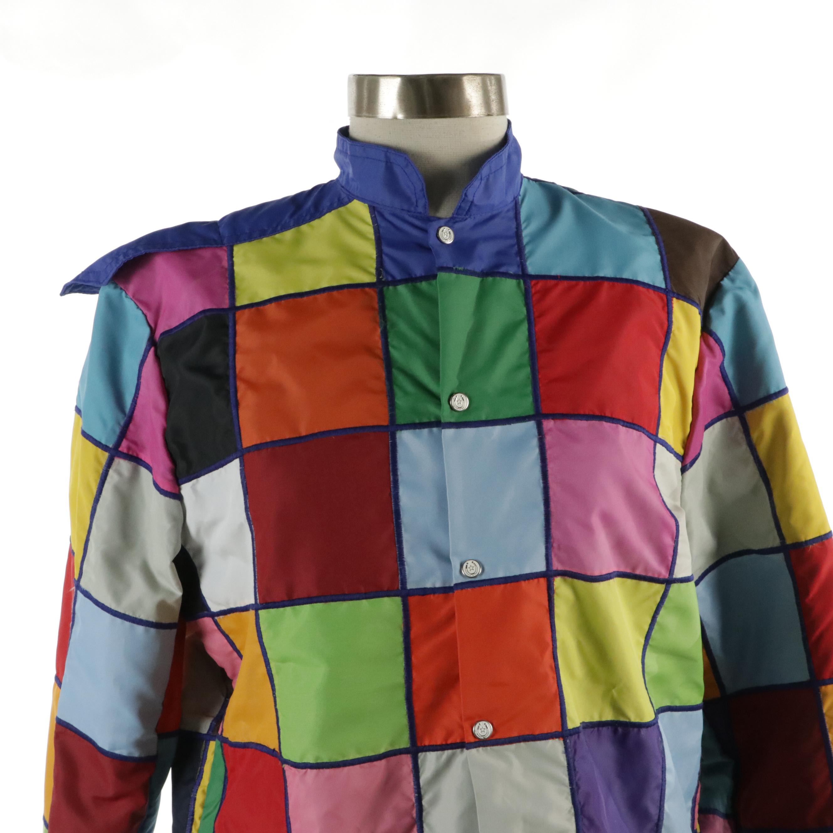 Silks Unlimited Heywood Hale Broun Inspired Patchwork Jacket and Jockey Cap