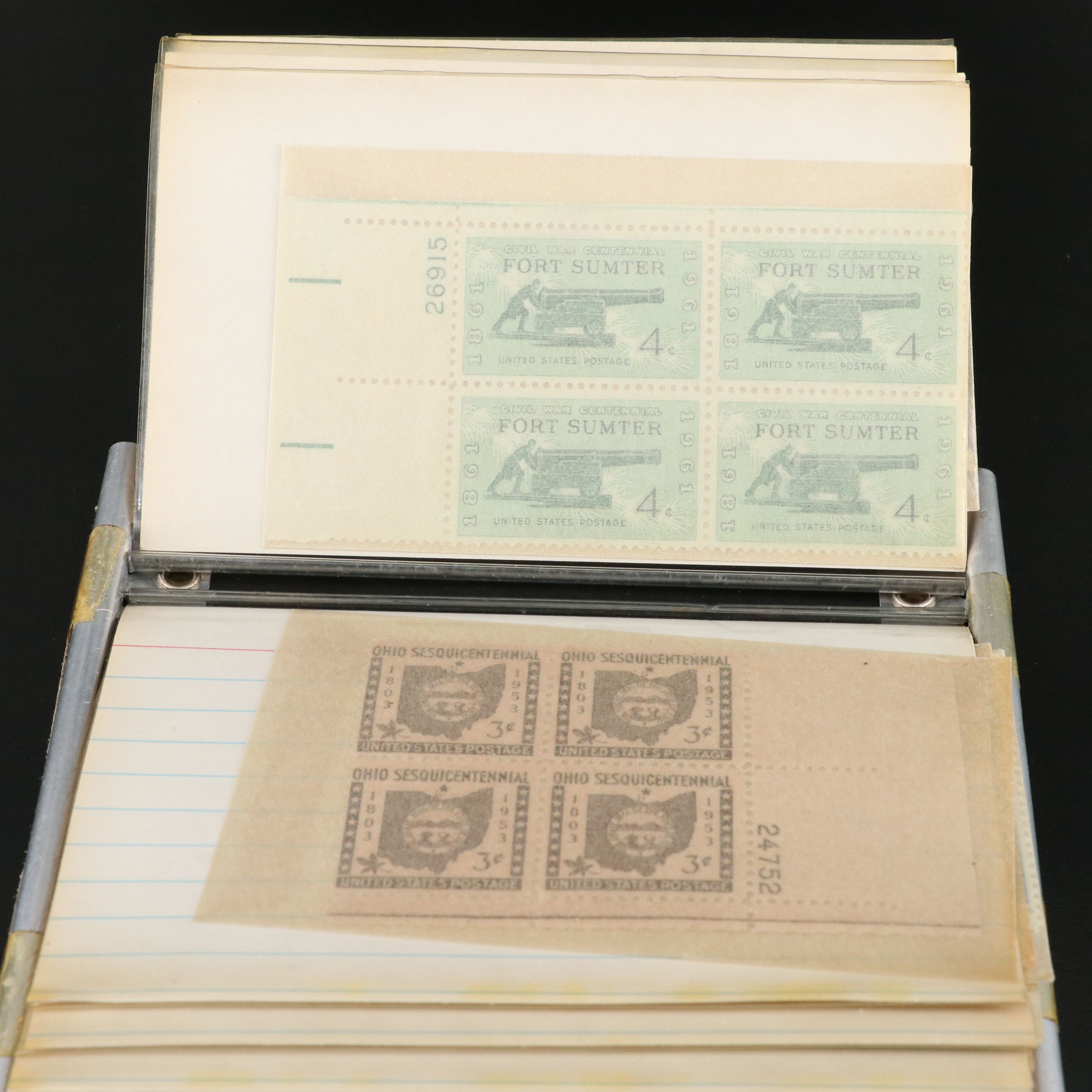 Collection of More Than 260 U.S. Blocks of Four Unused Stamps