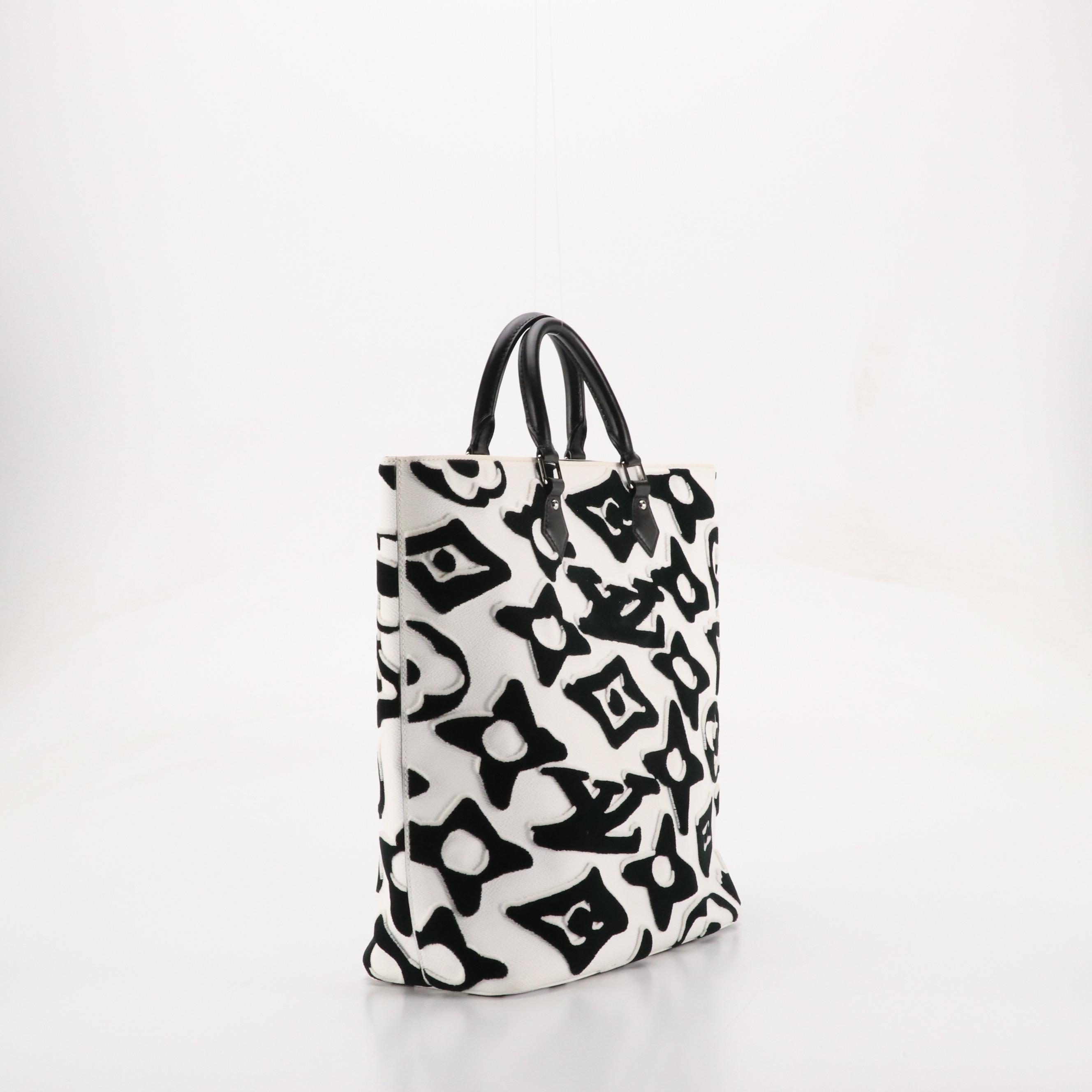 Louis Vuitton x Urs Fischer Cabas Tote in Black/White Tufted Monogram & Leather