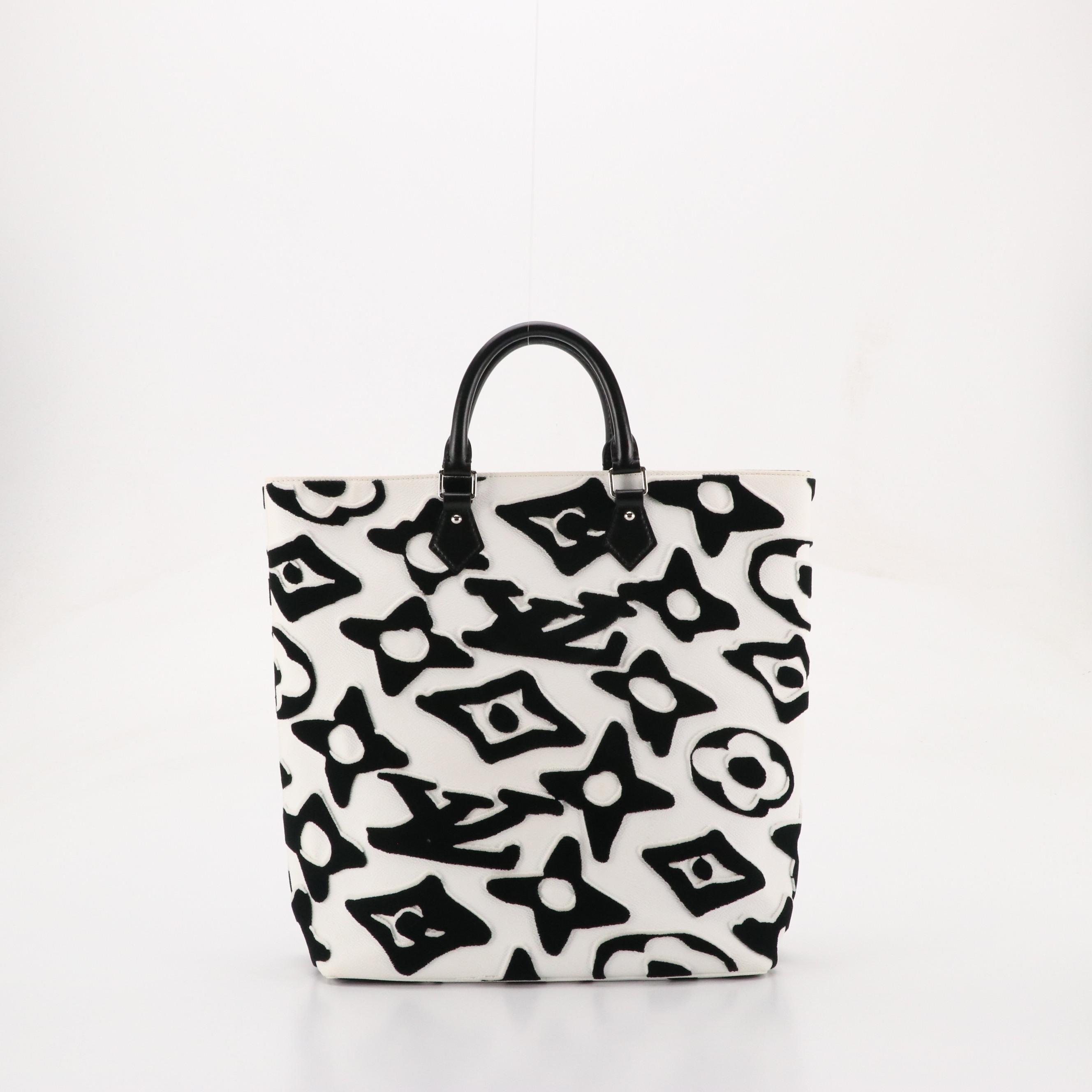 Louis Vuitton x Urs Fischer Cabas Tote in Black/White Tufted Monogram & Leather