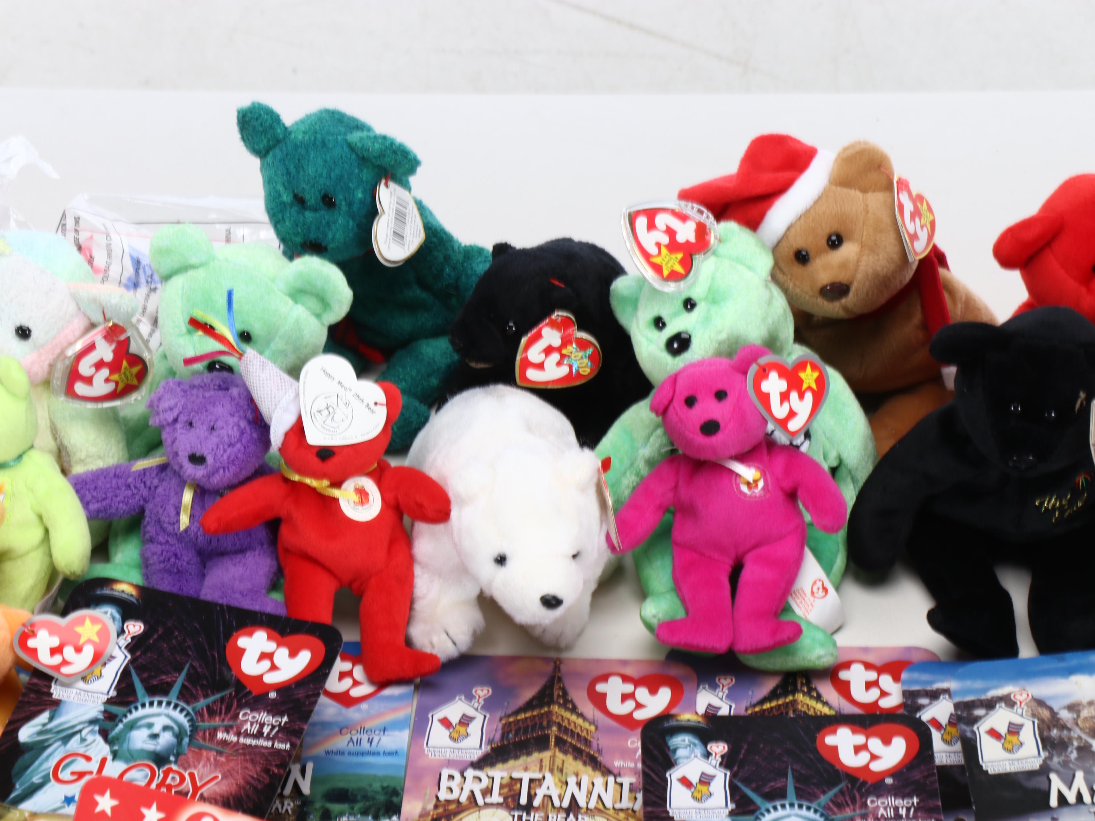 McDonald's Toys Featuring American and Canadian Beanie Babies