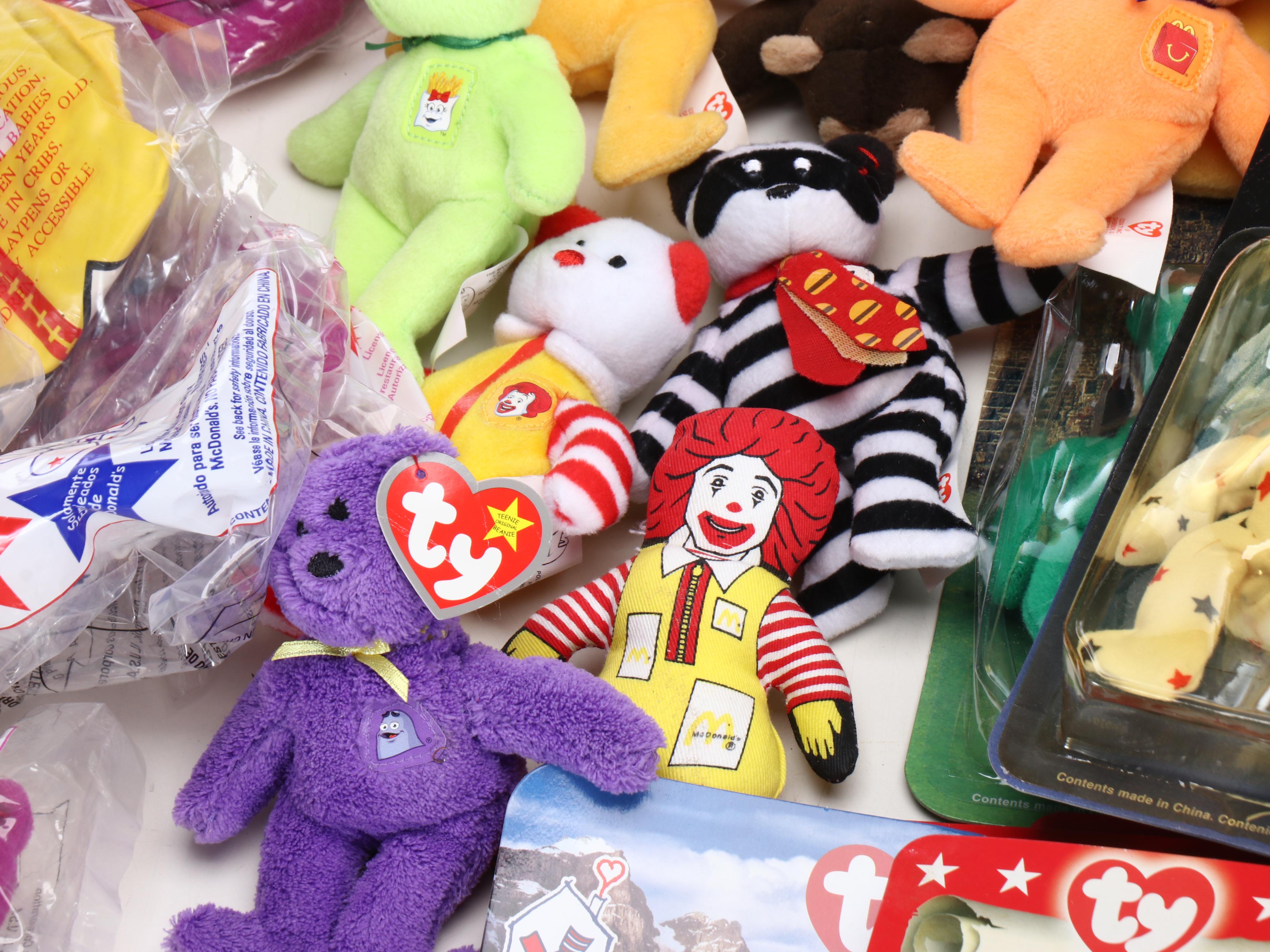 McDonald's Toys Featuring American and Canadian Beanie Babies