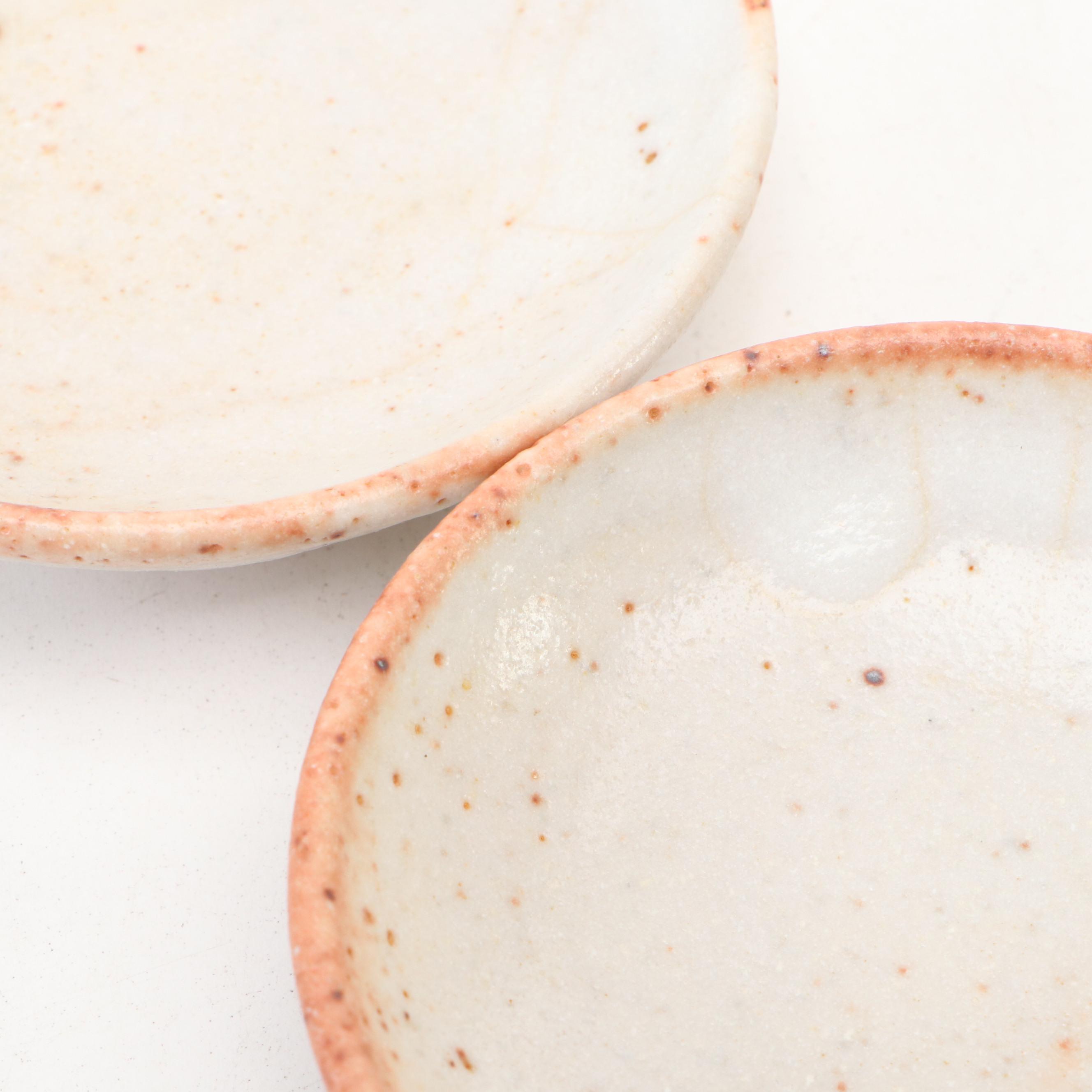 Japanese Style Stoneware Condiment Dishes, Set of Five