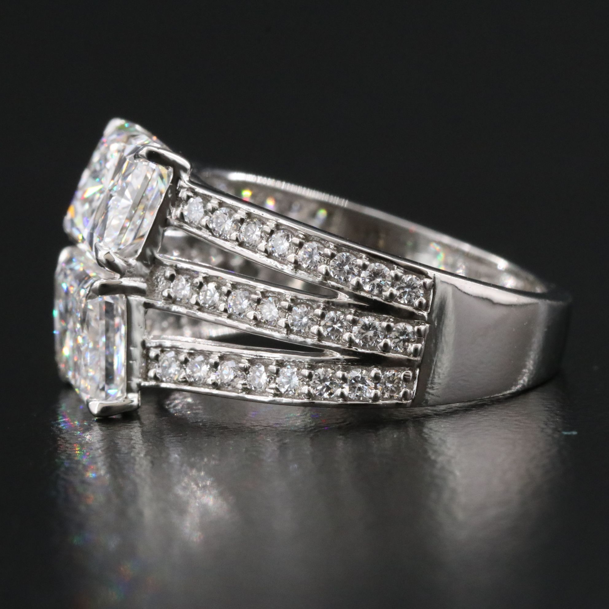 Platinum 4.56 CTW Lab Grown Diamond Ring with IGI Reports