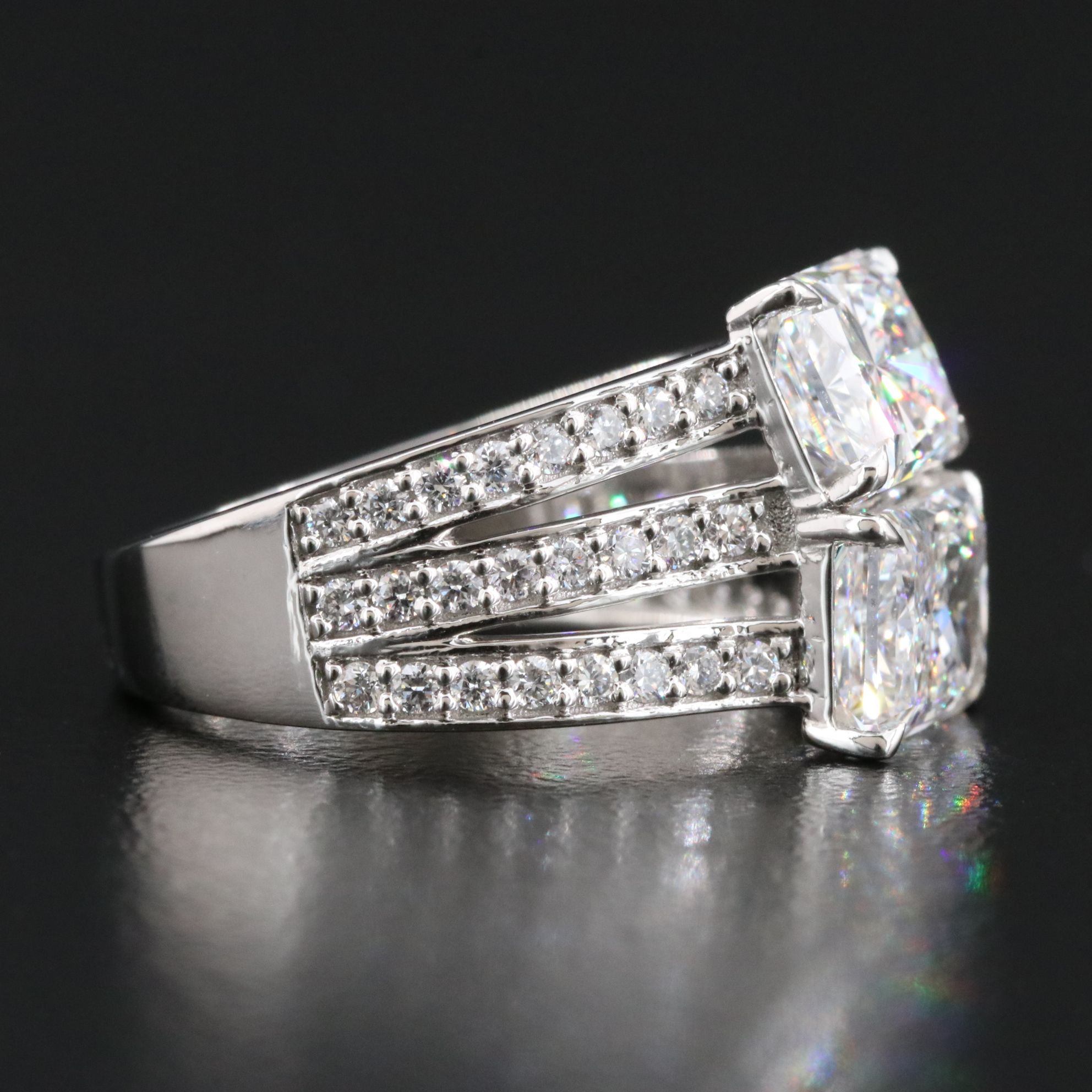 Platinum 4.56 CTW Lab Grown Diamond Ring with IGI Reports