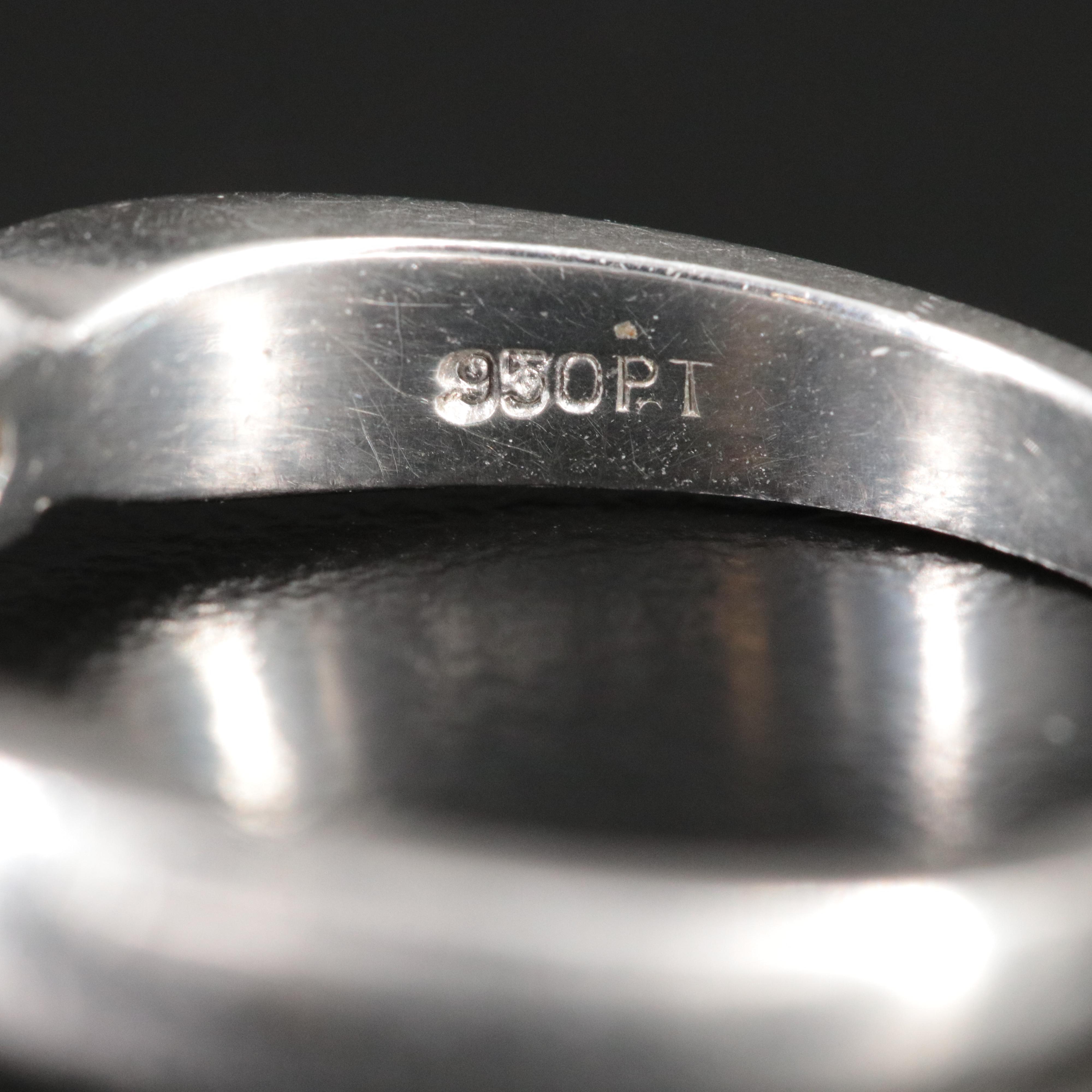 Platinum 1.62 CTW Diamond Ring with GIA Report