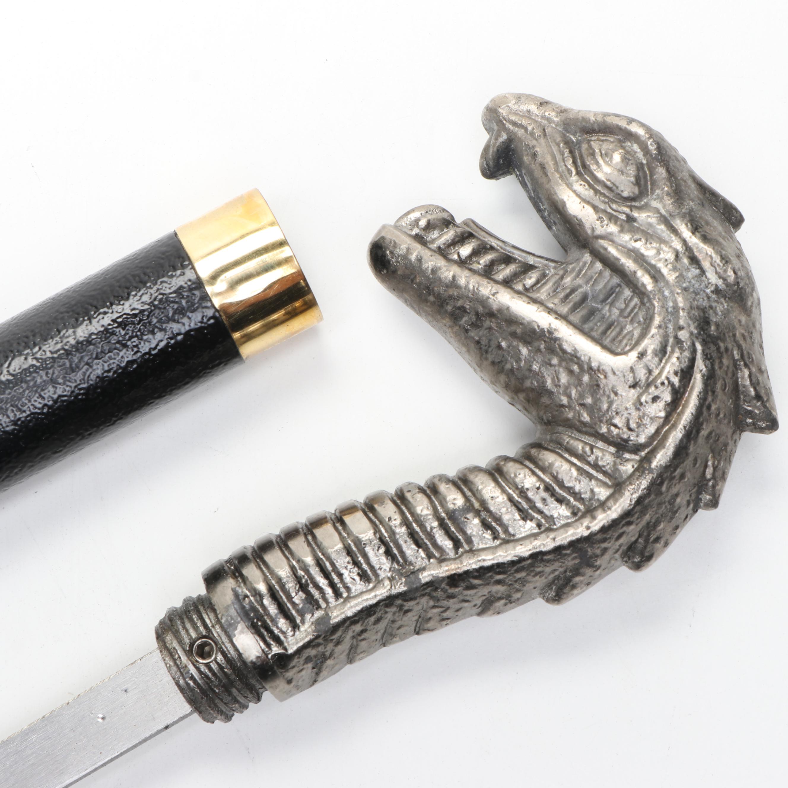 Snarling Serpent Sword Cane